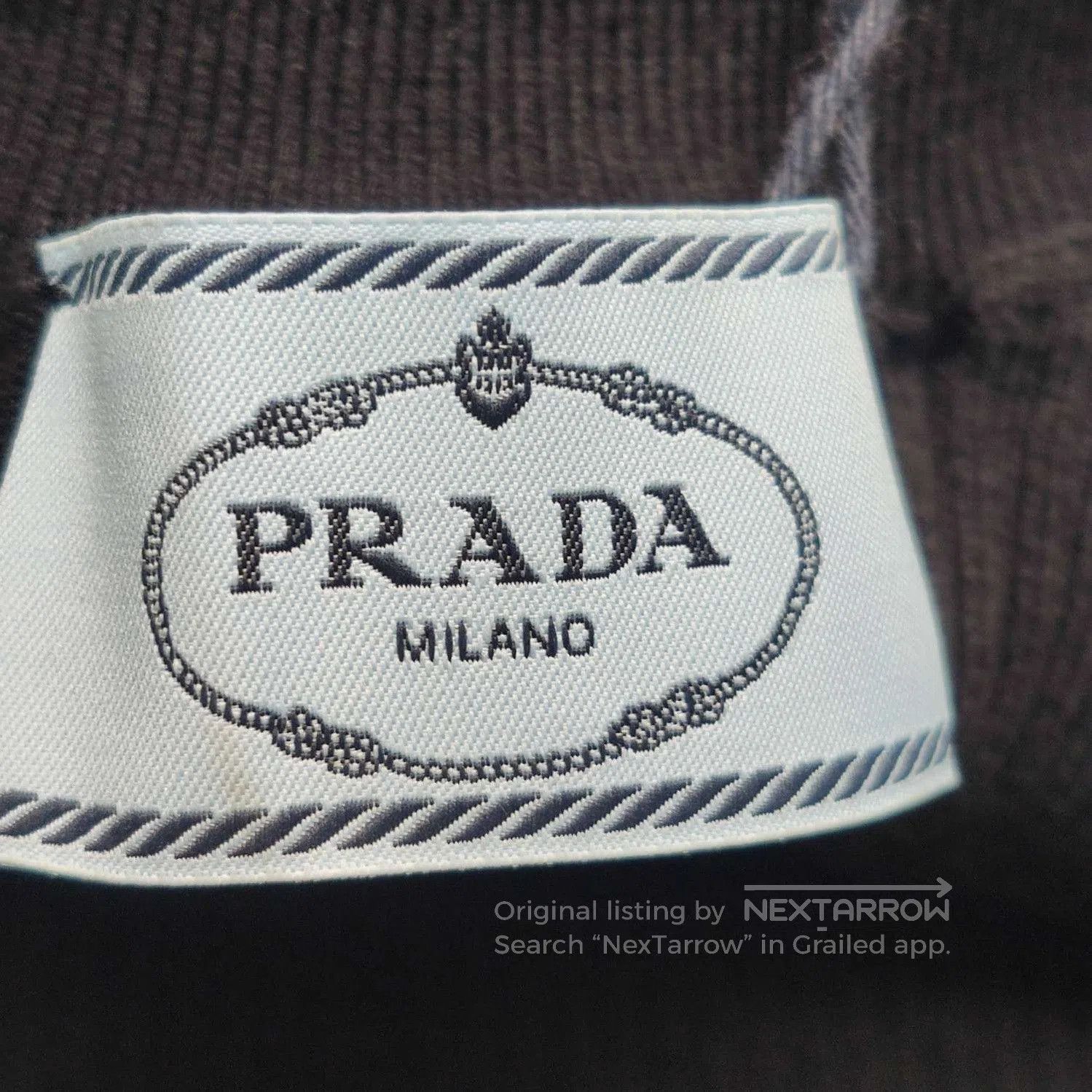 Prada Prada Black Cotton Turtleneck Long Sleeve Sweater . Size L / US 10 / IT 46 - 4 Thumbnail