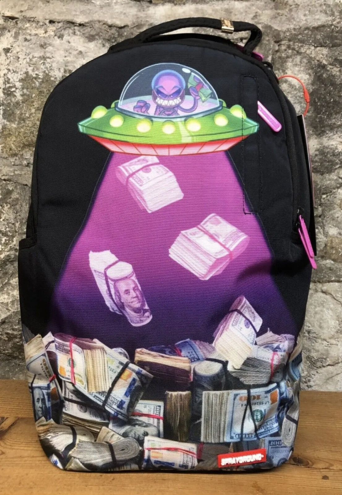 image of Sprayground Money Abduction Backpack in Black, Men's
