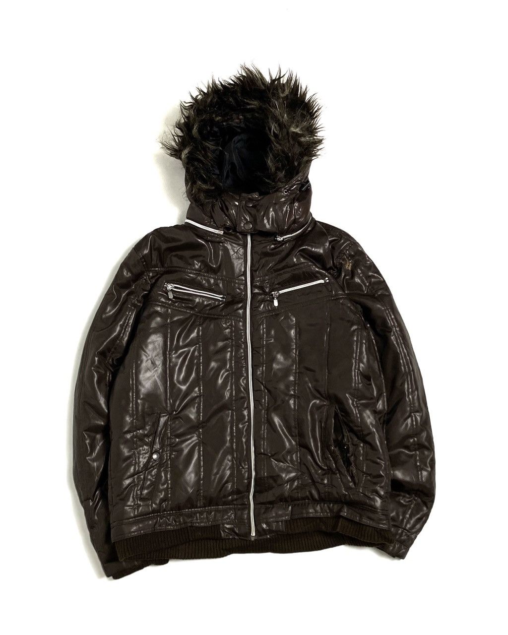 Le Grande Bleu (L.G.B.) 2000s Archieve Style Spinalh Fur Biker Vkei Jacket Size US L / EU 52-54 / 3 - 3 Thumbnail