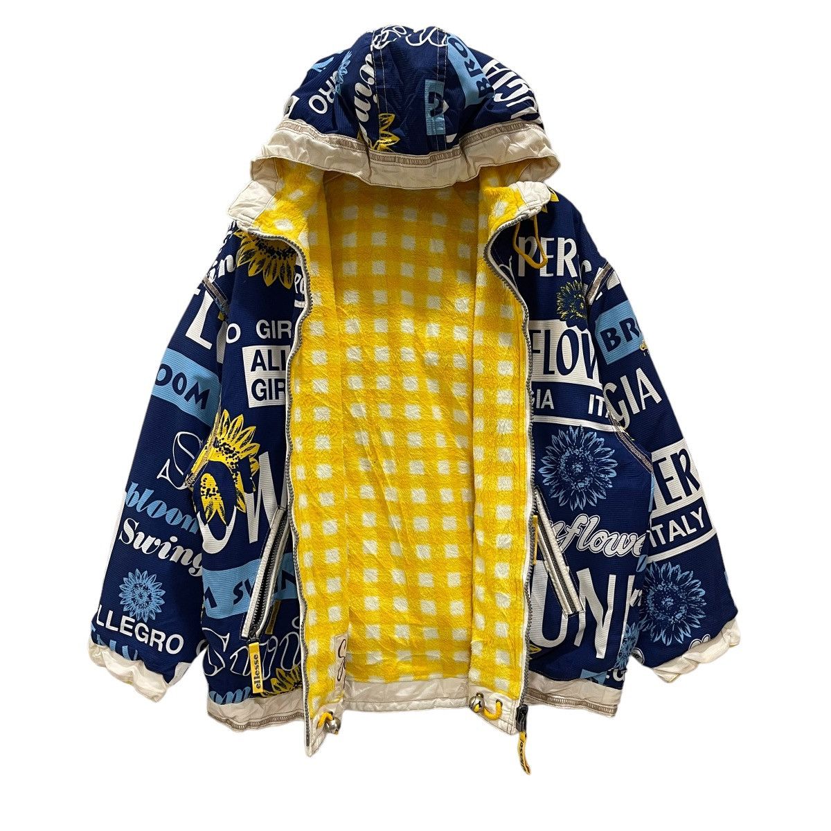 Ellesse × Vintage Vintage Ellesse Sunflower Perugia Reversible Hoodie Jacket Size US M / EU 48-50 / 2 - 10 Thumbnail