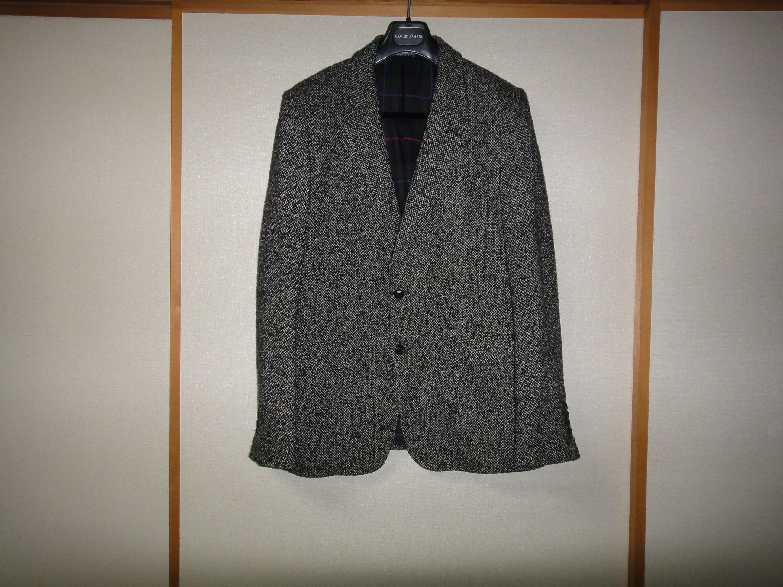 Dolce & Gabbana DOLCE&GABBANA Black Label Tweed Jacket Wool Blend Excellent Size 50R - 1 Thumbnail