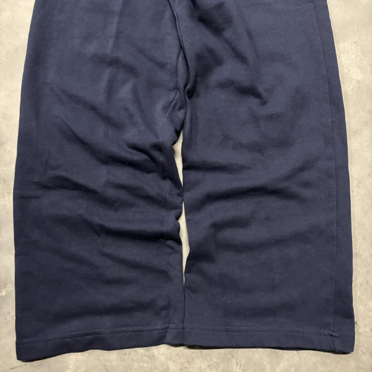 Japanese Brand × Vintage Crazy Vintage Y2K/2000s Navy Blue Essential Sweatpants! Size US 30 / EU 46 - 5 Thumbnail