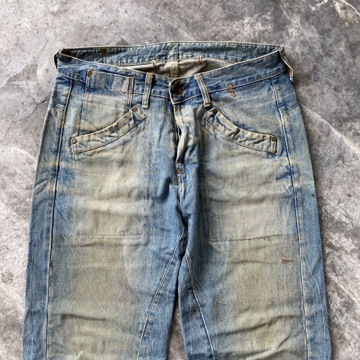 If Six Was Nine Gstar Raw Baggy Wide Distressed Denim w36 Size US 33 - 2 Thumbnail