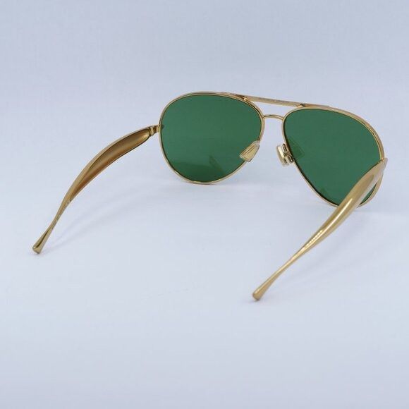Bottega Veneta Bottega Veneta BV1305S 001 Sunglasses Gold Aviator Frame Size ONE SIZE - 12 Thumbnail