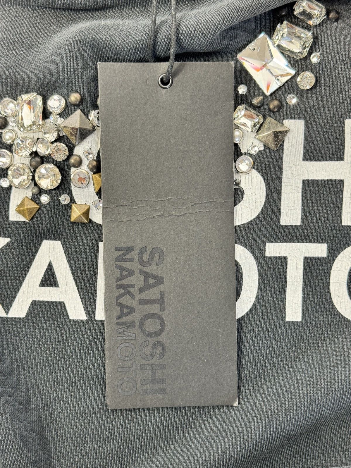 Satoshi Nakamoto LOGO PRINT EMBELLISHED JERSEY HOODIE Size US L / EU 52-54 / 3 - 8 Thumbnail