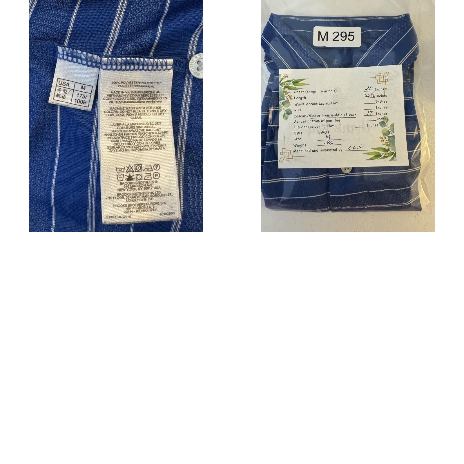 Brooks Brothers Brooks Brothers Polo Shirt Mens Medium Blue Striped Performance Golf Casual Polo Shirt Mens M Blue Striped Brooks Brothers Size US M / EU 48-50 / 2 - 9 Thumbnail