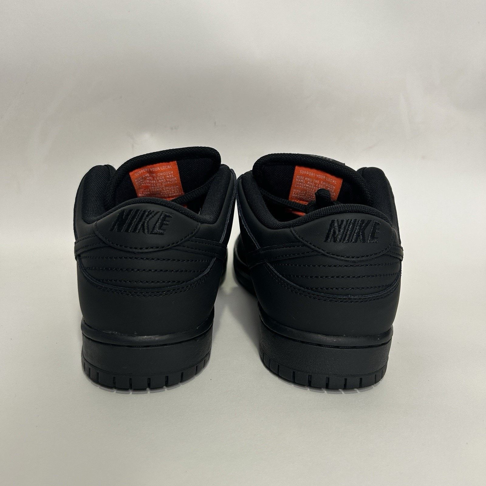 Nike Nike SB Dunk Low Pro ISO “Triple Black/Anthracite Orange” Size US 10 / EU 43 - 5 Thumbnail