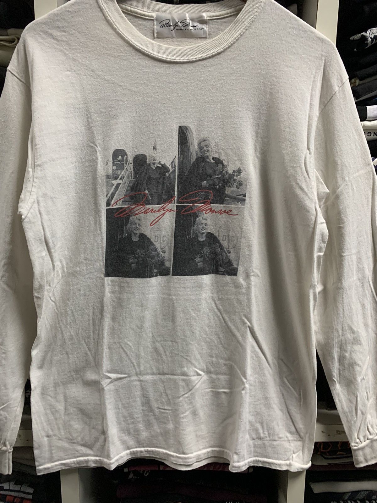Band Tees × Vintage Vintage Marilyn Monroe white shirt Size US M / EU 48-50 / 2 - 2 Thumbnail