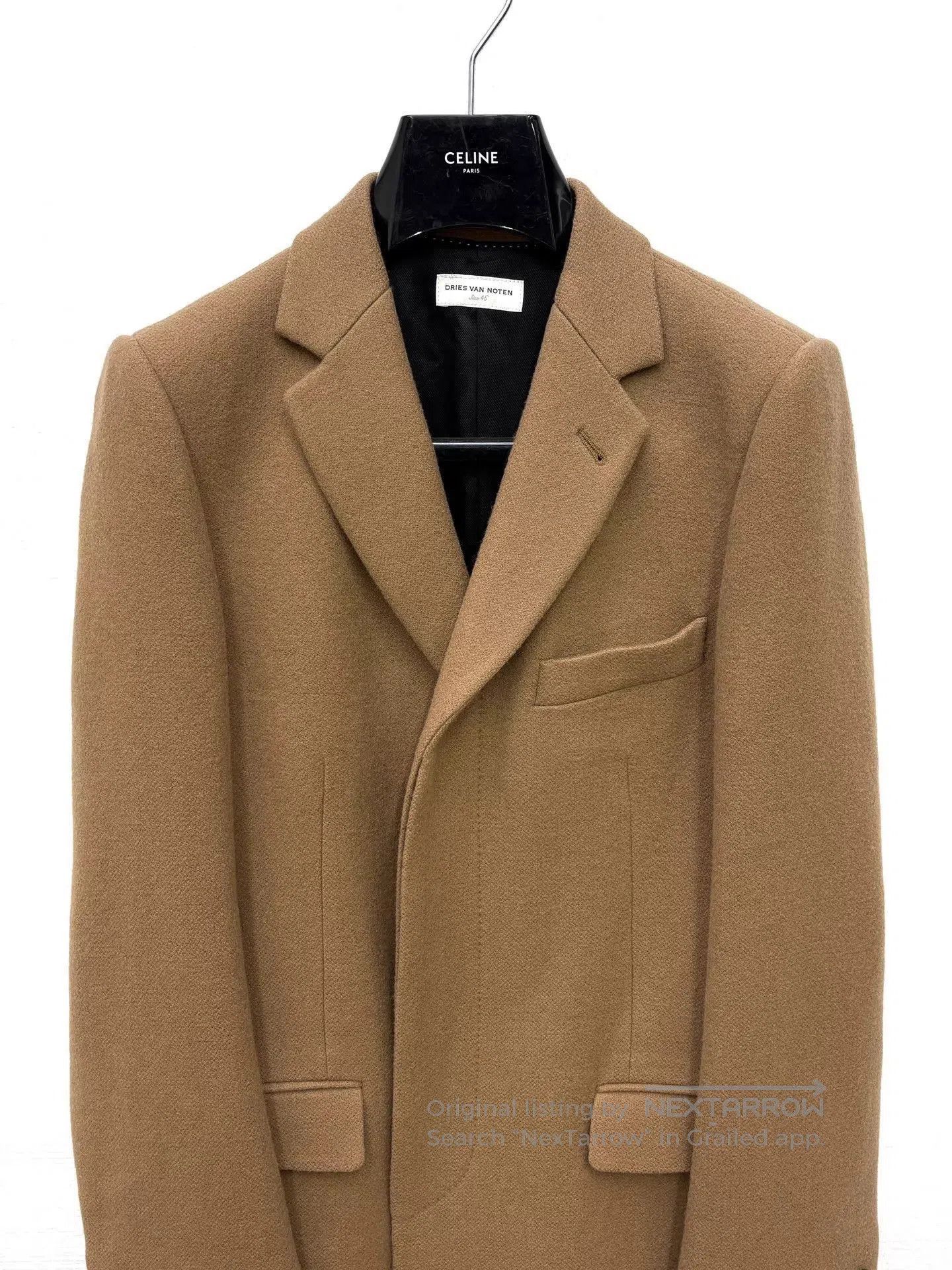 Dries Van Noten Beige Longline Coat - Size S. Size US S / EU 44-46 / 1 - 3 Thumbnail
