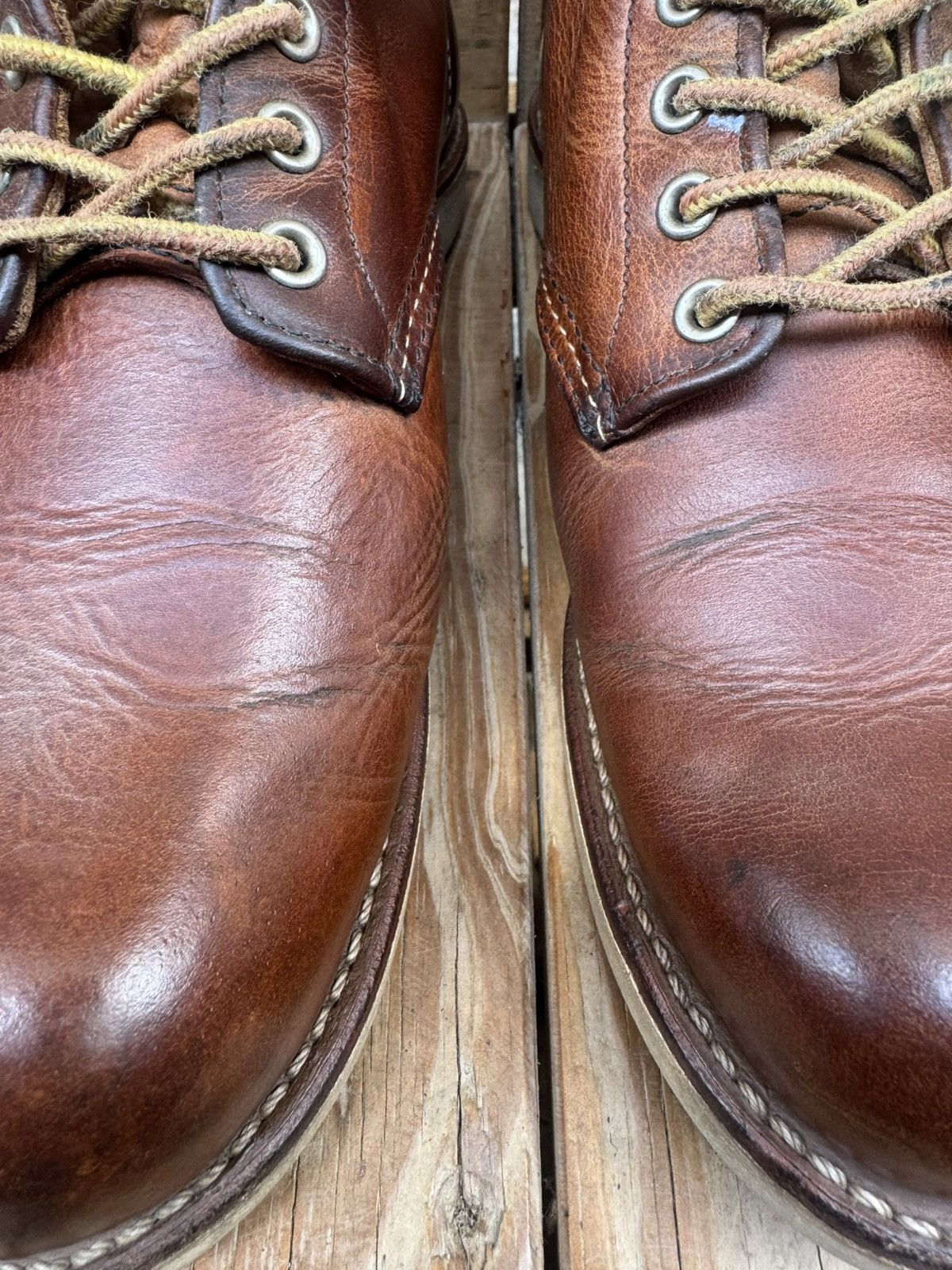 Red Wing Red Wing 9111 Chukka Brown leather boots EUR 41.5 UK 7.5 D Size US 8.5 / EU 41-42 - 4 Thumbnail