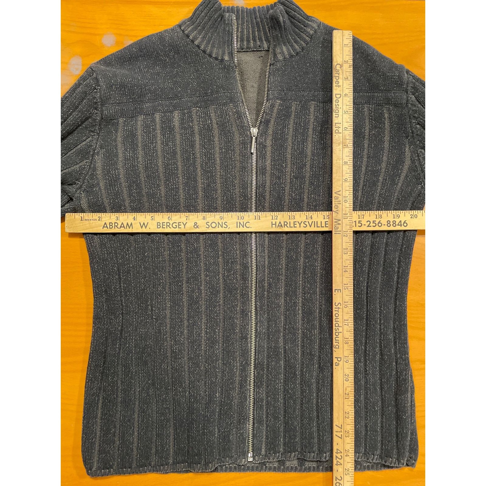 Calvin Klein Calvin Klein Jeans Zip Front Cotton Grey Knit Sweater L Size US L / EU 52-54 / 3 - 8 Thumbnail