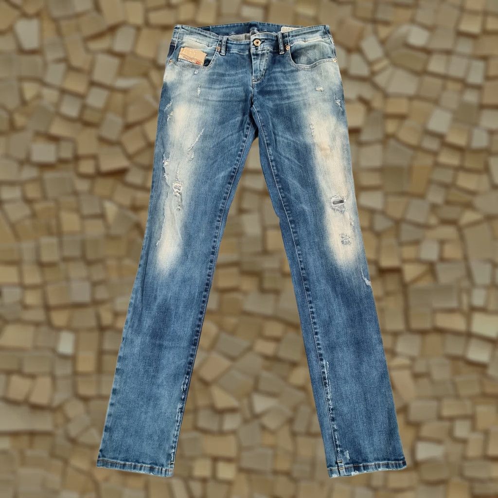 Diesel VINTAGE Diesel Womens Jeans Blue W31 L32 Grupee Super Slim Skinny Fit Low Rise 0826N Size 24" / US 00 / IT 34 - 1 Thumbnail