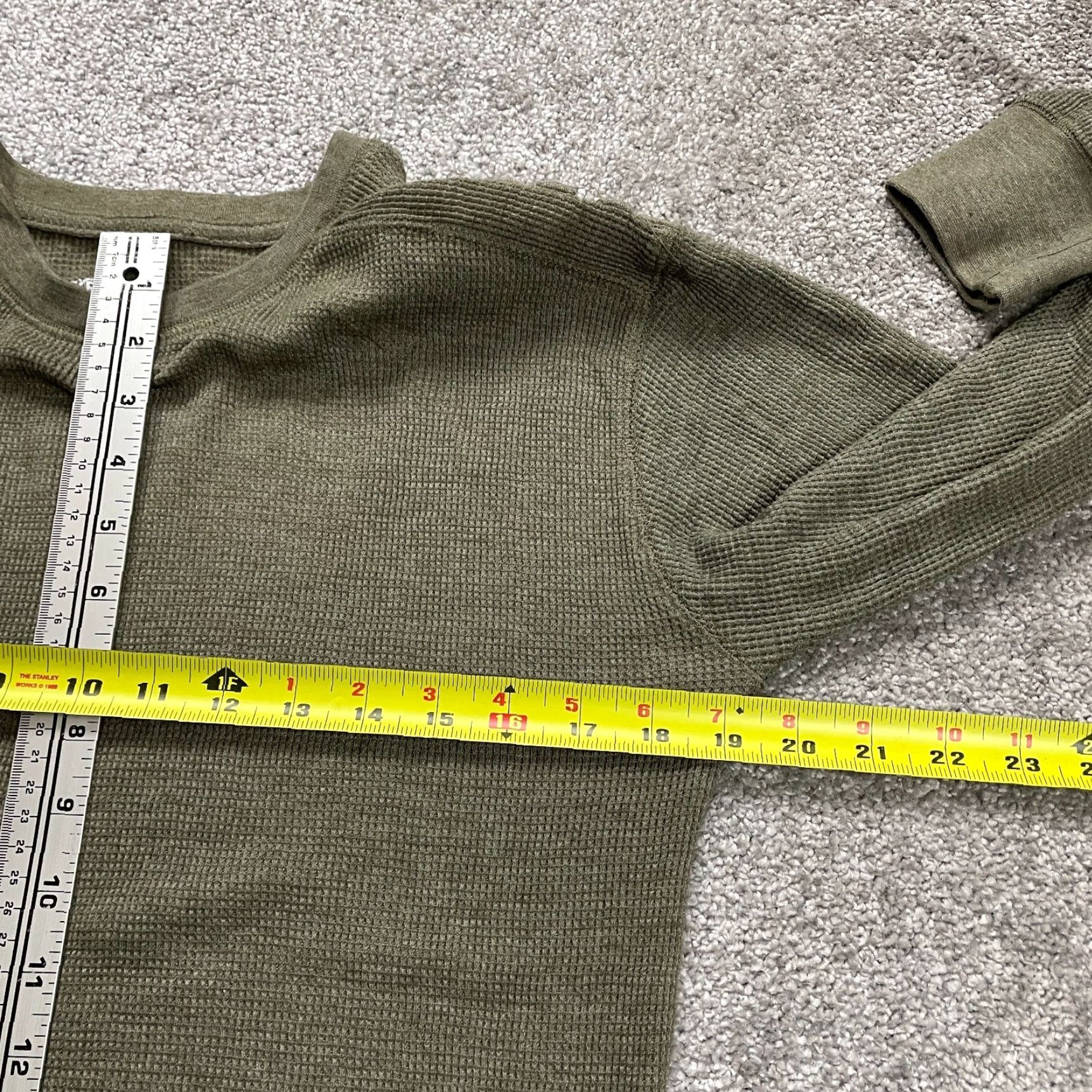 Vintage Chereskin Pullover Sweater Womens Medium Green Crew Neck Waffle Knit Stretch Size M / US 6-8 / IT 42-44 - 7 Thumbnail