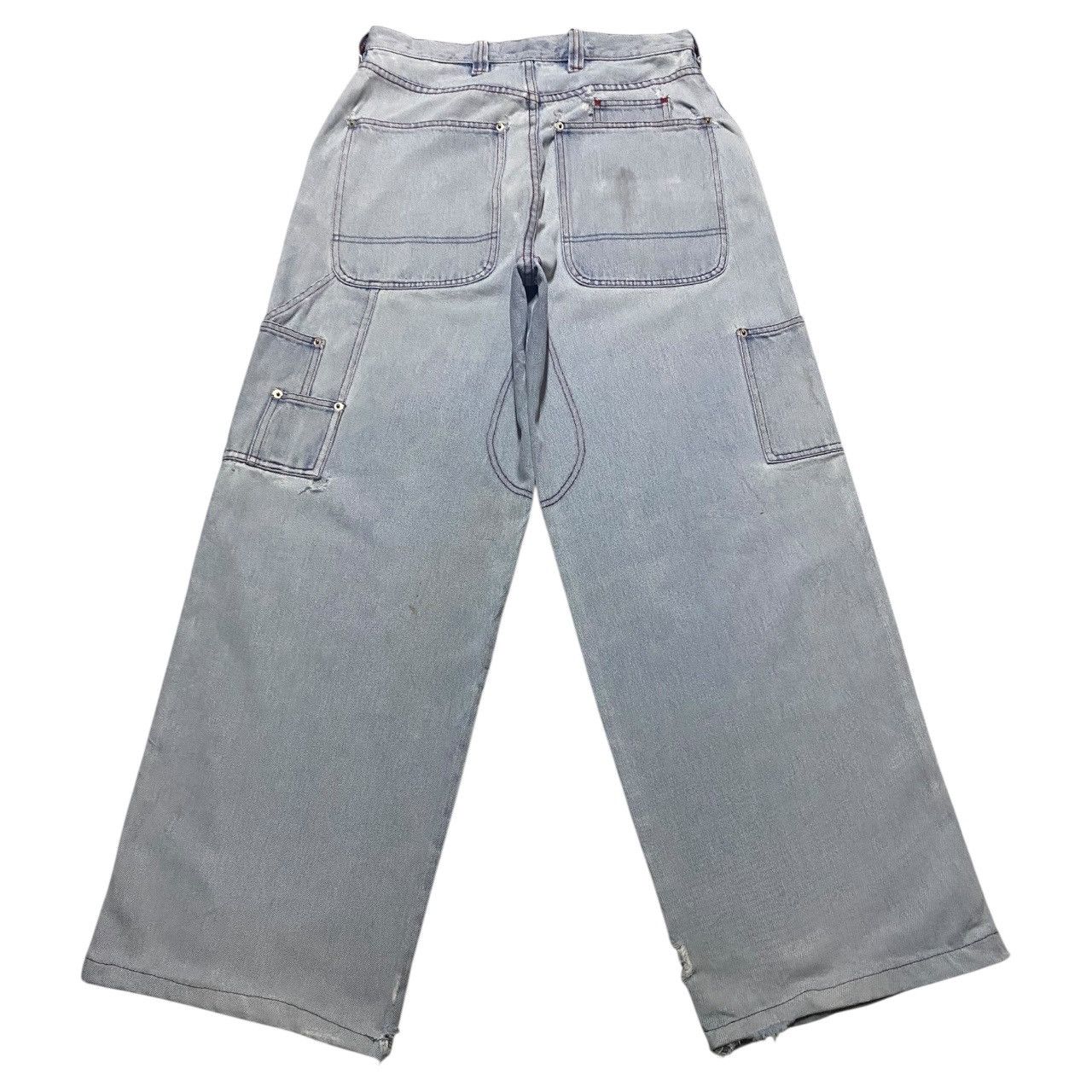 JNCO Vintge Japanese Amore Puro Faded Wash Carpenter Baggy Jeans Size US 30 / EU 46 - 1 Thumbnail