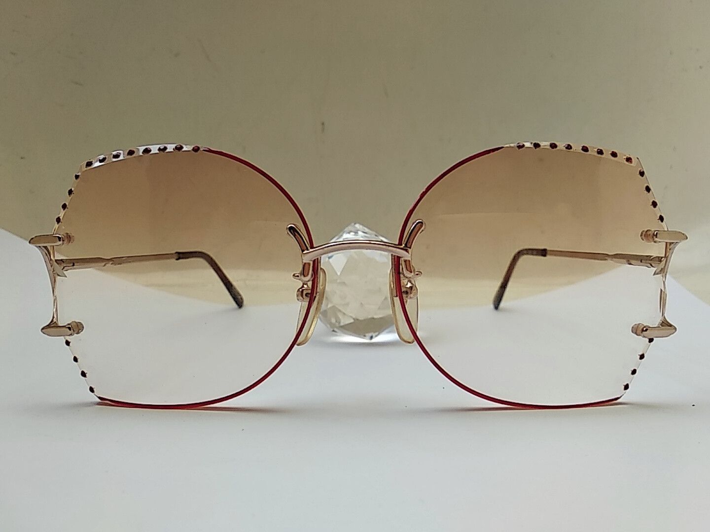 Vintage Vintage 80s TURA Mod 178 Diva Rimless Sunglasses Japan Size ONE SIZE - 1 Thumbnail