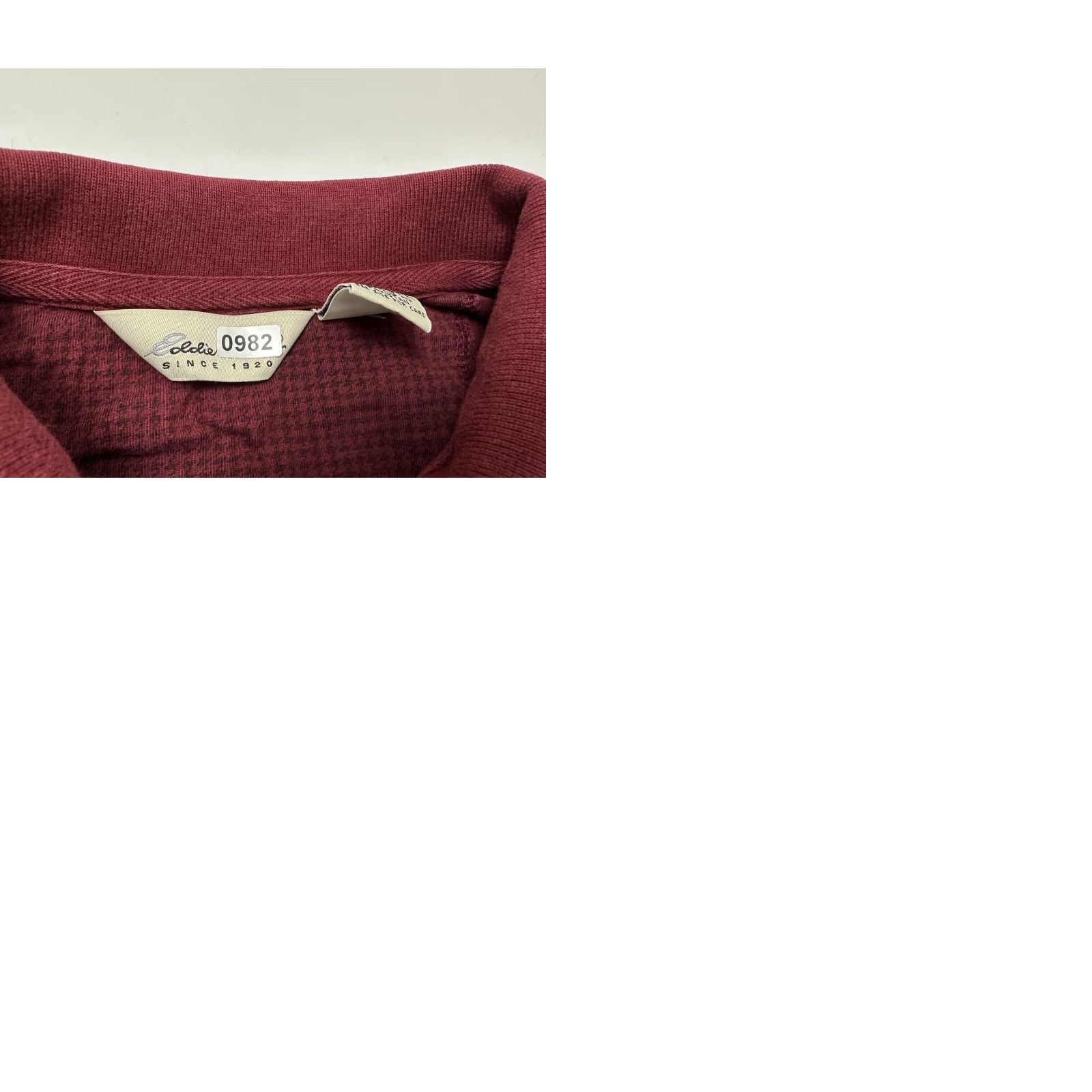 Eddie Bauer VINTAGE Eddie Bauer Polo Shirt Men L Red Houndstooth Heavyweight Oversized 90s Casual Golf Preppy Sports Outdoor Mens Polo Size US L / EU 52-54 / 3 - 10 Thumbnail