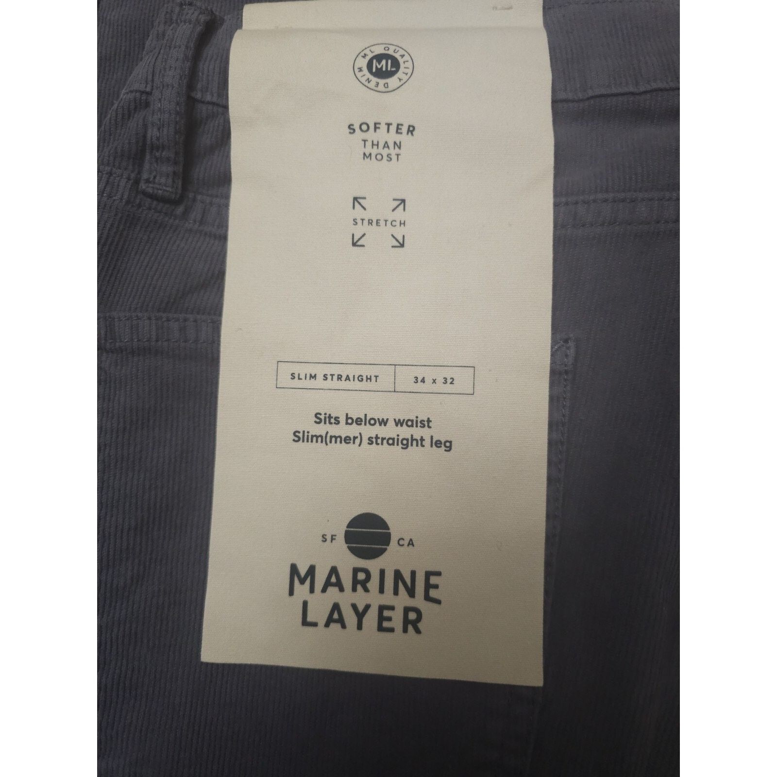 Marine Layer Marine Layer Men's Slim Straight Cambridge Corduroy Pant 34 Size US 34 / EU 50 - 9 Thumbnail