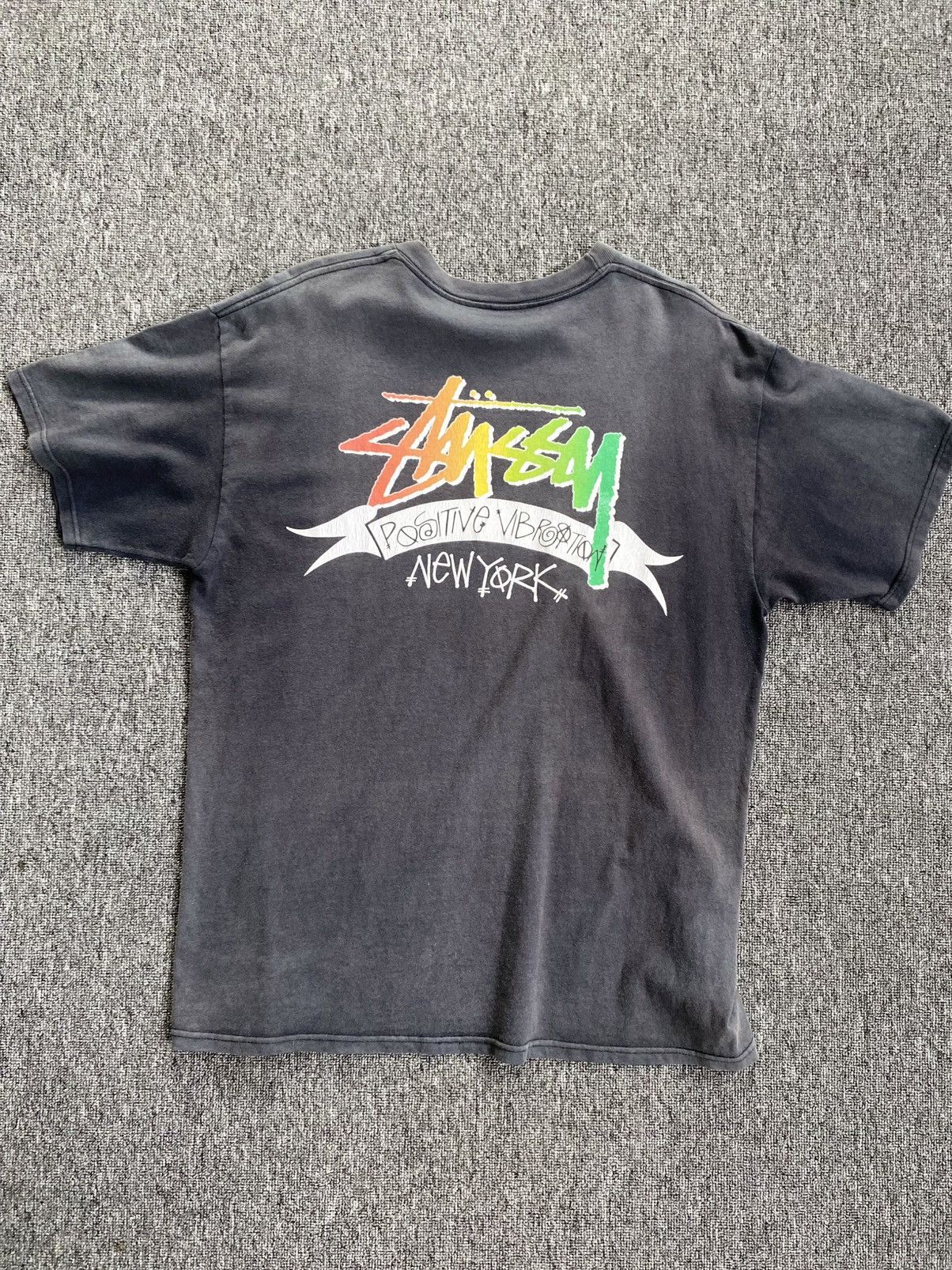 Stussy × Vintage Stussy Positive Vibration Navy Tag Size US L / EU 52-54 / 3 - 2 Thumbnail