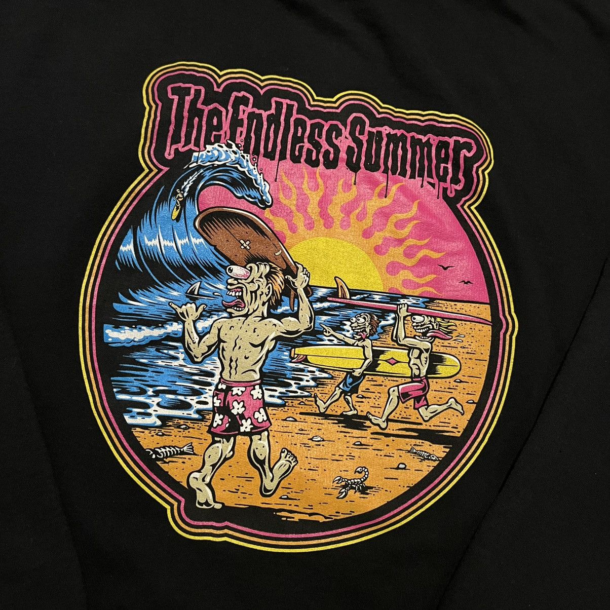 Vintage Merge4 The Endless Summer Jimbo Surf Graphic Limited Hoodie Size US L / EU 52-54 / 3 - 4 Thumbnail