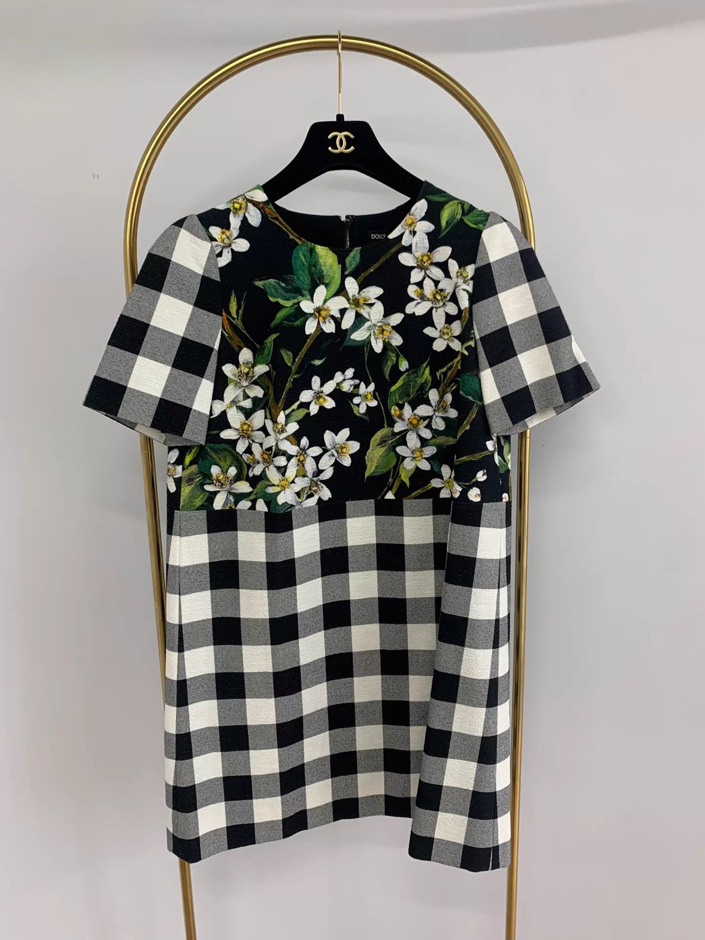 Dolce & Gabbana DG Printed Check Dress EU42 New Size M / US 6-8 / IT 42-44 - 1 Thumbnail