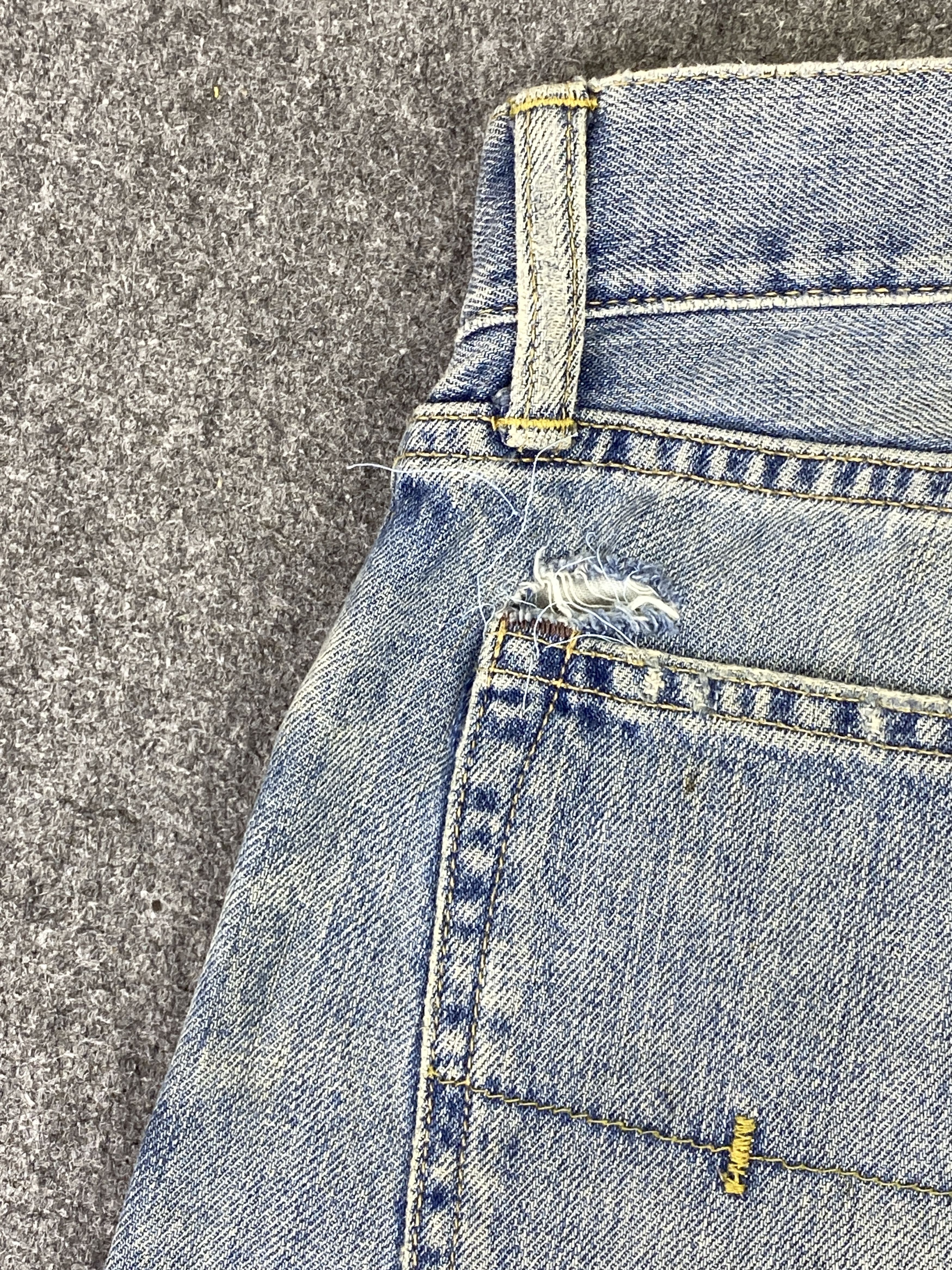 Polo Ralph Lauren Vintage Polo Ralph Lauren Selvedge Faded Blue Jeans DP2855 Size US 37 - 14 Thumbnail
