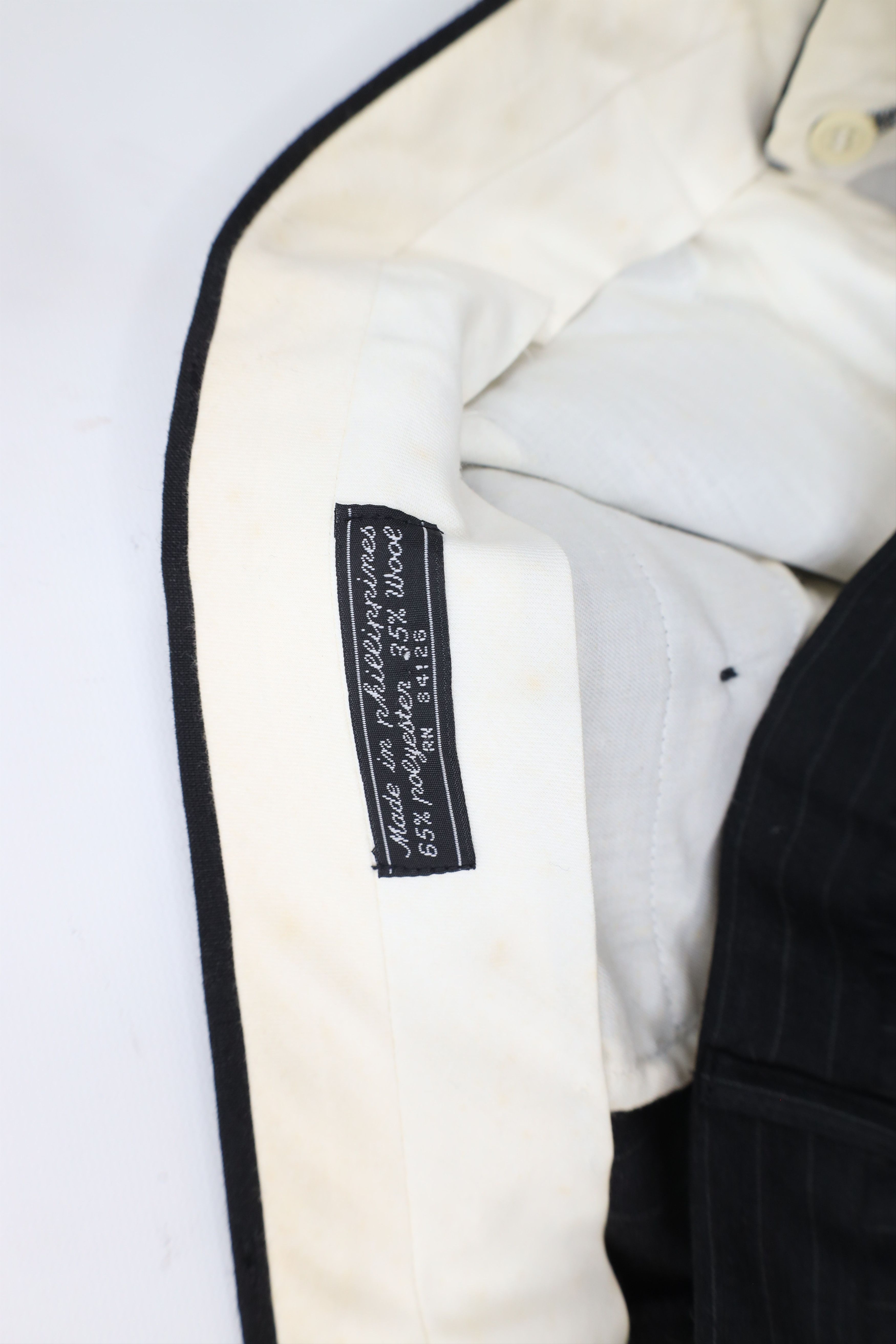 Vintage Vintage 90s Streetwear Blend Pinstriped Wide Leg Chino Pants Size US 36 / EU 52 - 6 Thumbnail