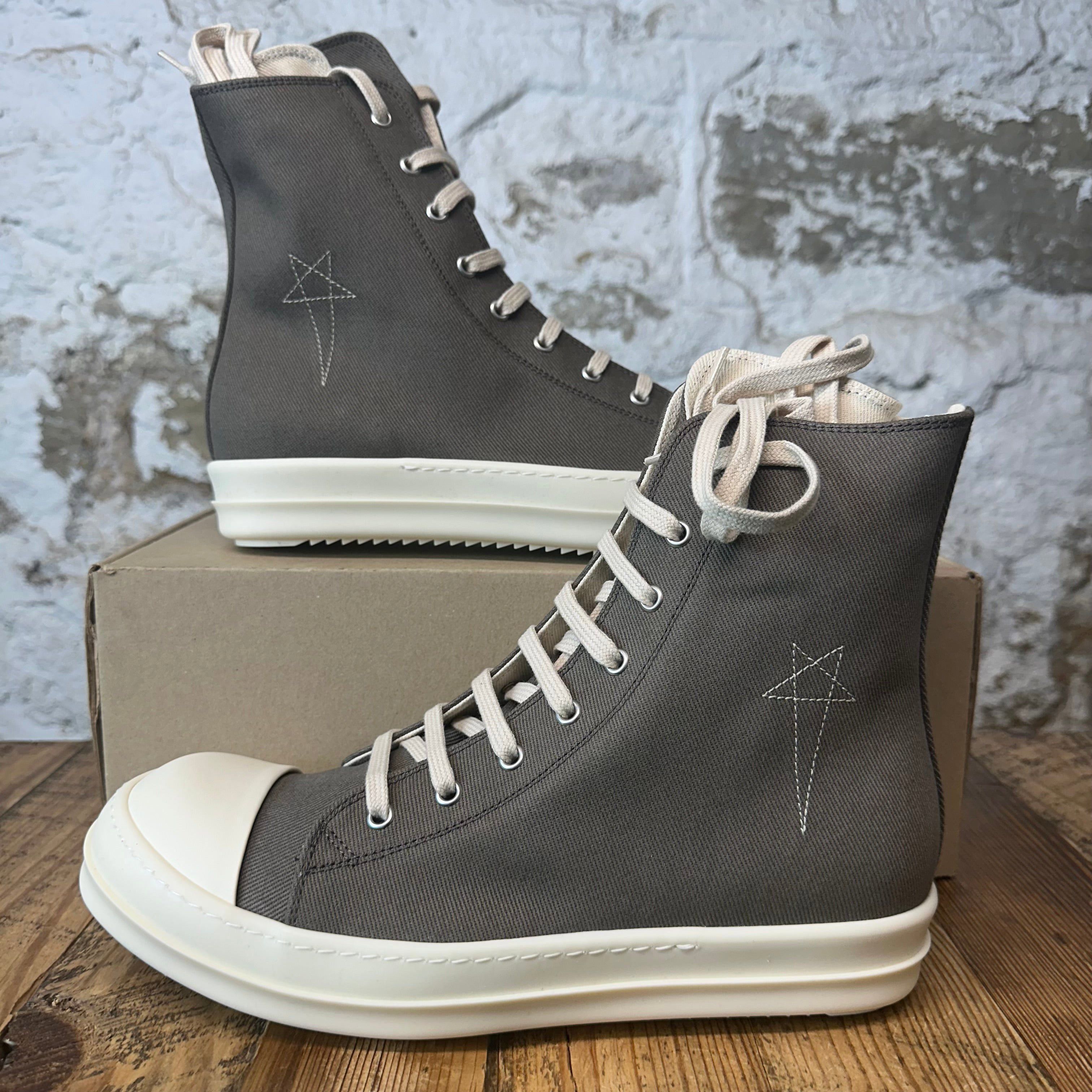 Rick Owens RAMONE JUMBO LACE LEMON PORTERVILLE 43.5(10.5US) | Grailed