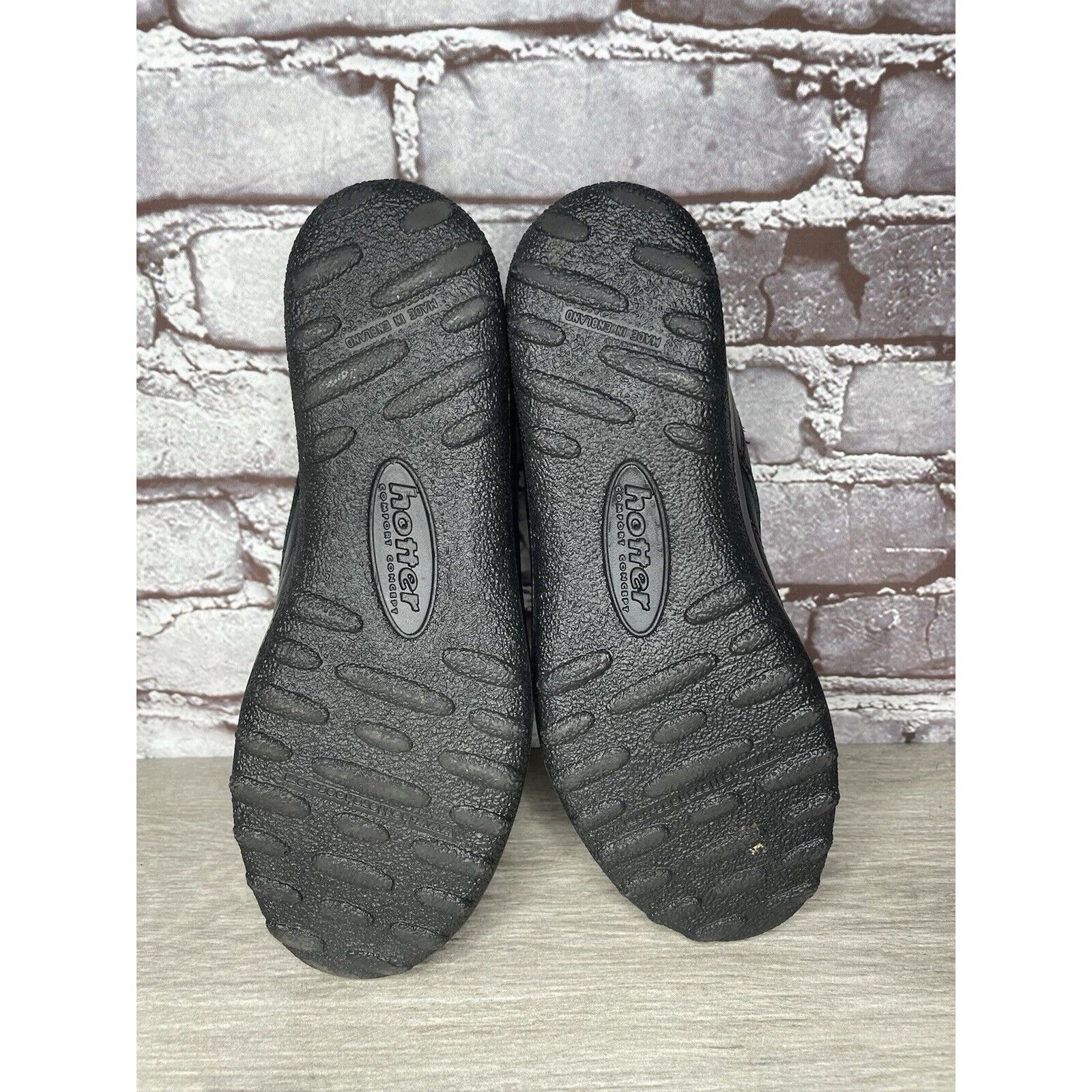 BOTTER Hotter Black Leather Lace Up Casual Comfort Shoes Women Sz 7 Size US 7 / IT 37 - 9 Thumbnail