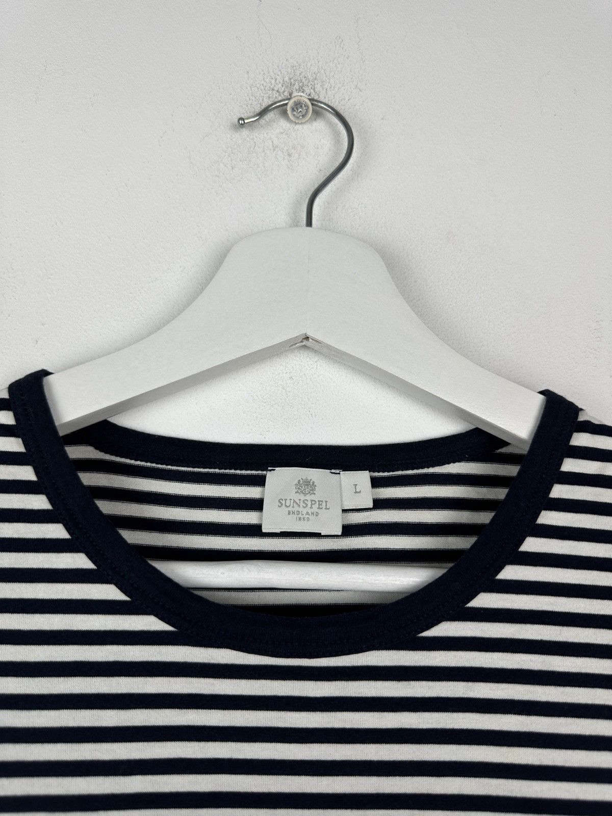 Sunspel Sunspel Basic Srtipe T Shirt Tee Size US L / EU 52-54 / 3 - 2 Thumbnail