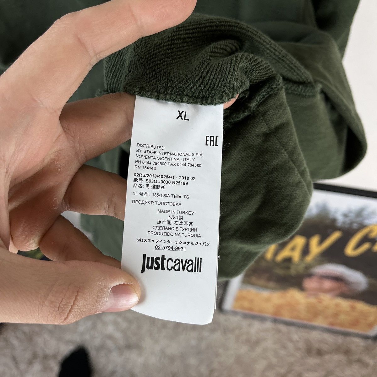 Just Cavalli Vintage Sweatshirt Just Cavali Rare Luxury Avant Garde Y2k Size US XL / EU 56 / 4 - 6 Thumbnail