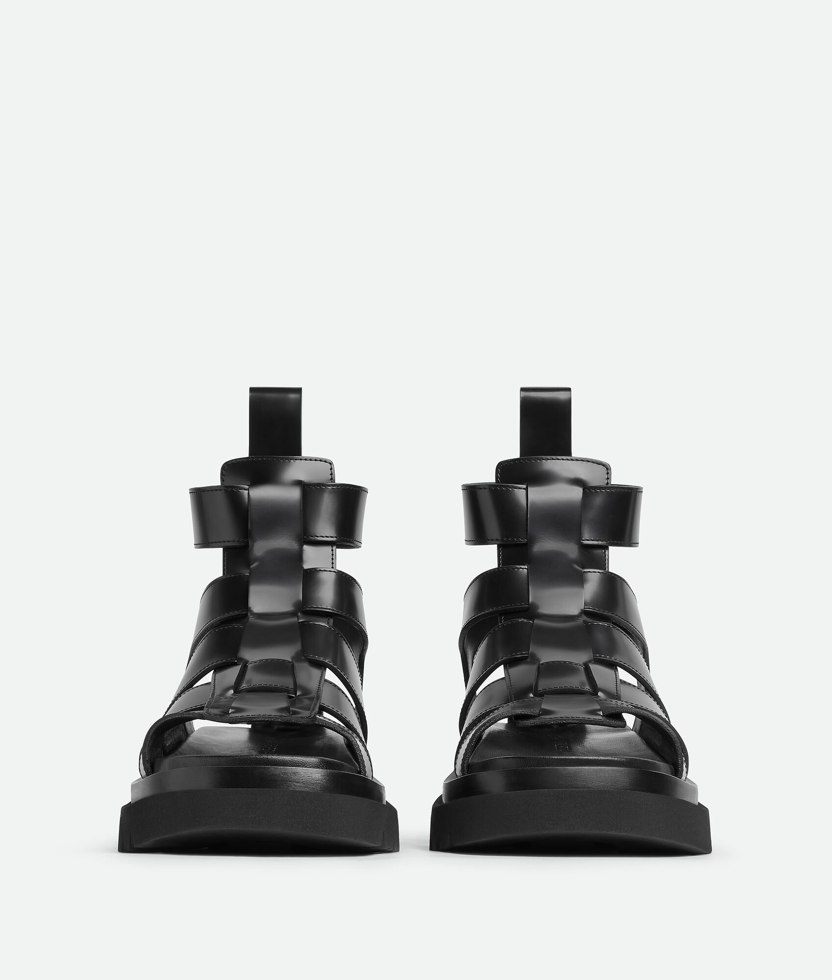 Bottega Veneta o1bcso1str0924 Lug Flat Sandal in Black Size US 6 / IT 36 - 2 Thumbnail