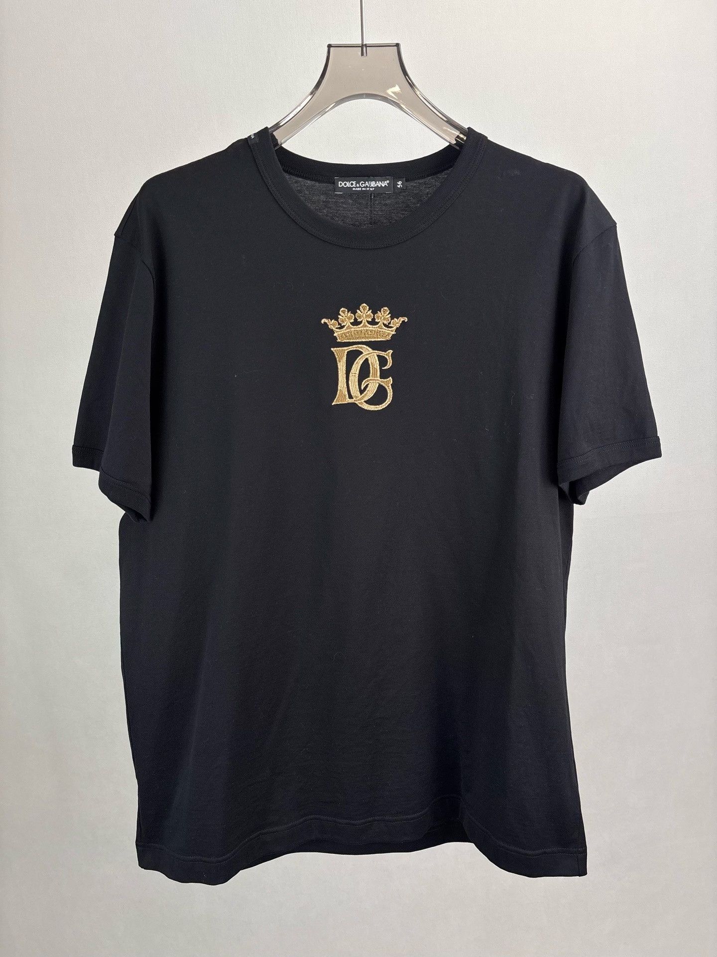 Dolce & Gabbana Dolce & Gabbana Crown Embroidered Short Sleeve Size US XL / EU 56 / 4 - 1 Thumbnail