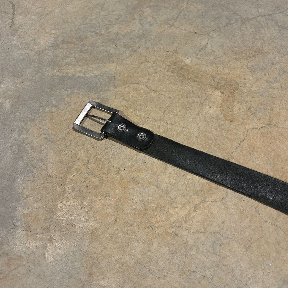 Harley Davidson × Leather × Vintage Crazy Vintage 90s Harley Davidson Studded Logo Leather Belt Size 42 - 8 Thumbnail
