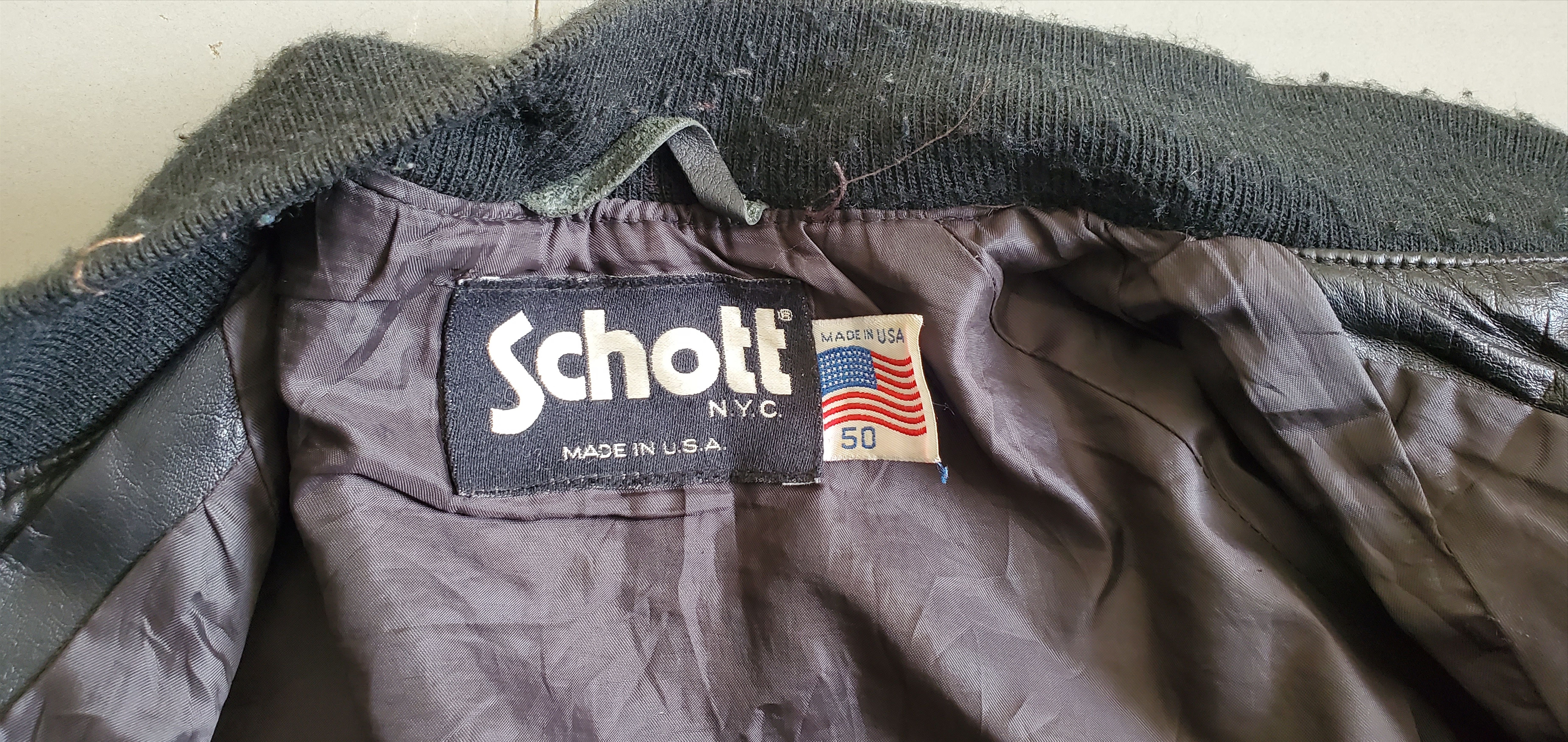 Schott SCHOTT NYC Motorcycle Leather Jacket Size US M / EU 48-50 / 2 - 7 Thumbnail