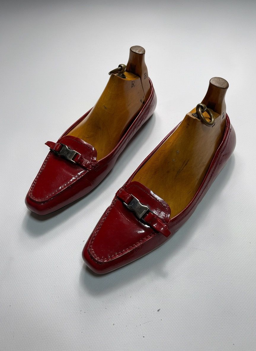 Prada Prada Vtg Y2K Archive Ballerina Flat Leather EU 40 Size US 10 / IT 40 - 1 Thumbnail