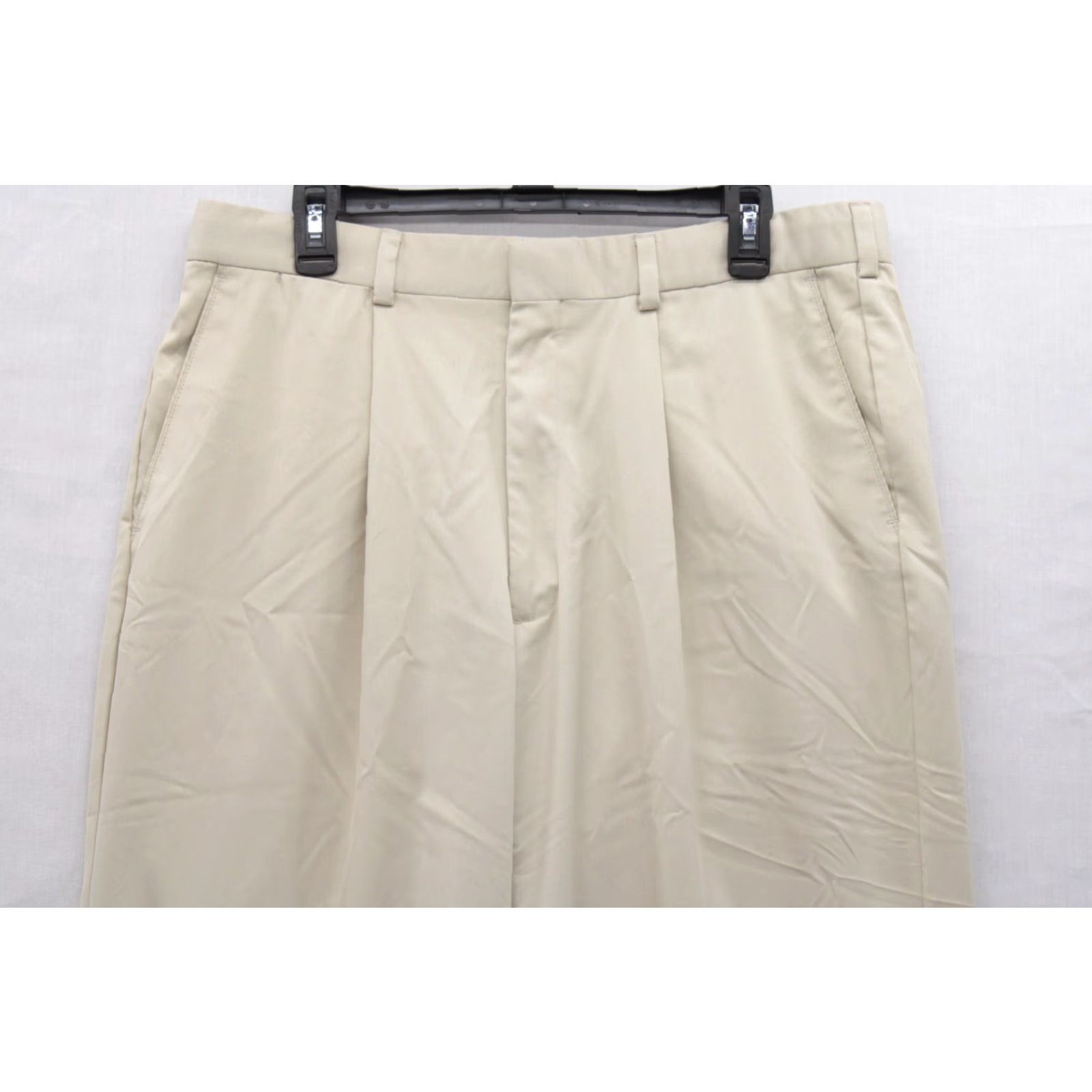 Vintage Tiger Woods Golf Pants Men's 36X33.5 Beige Stretch Cuffed Preppy Performance Pants Regular Size US 36 / EU 52 - 3 Thumbnail