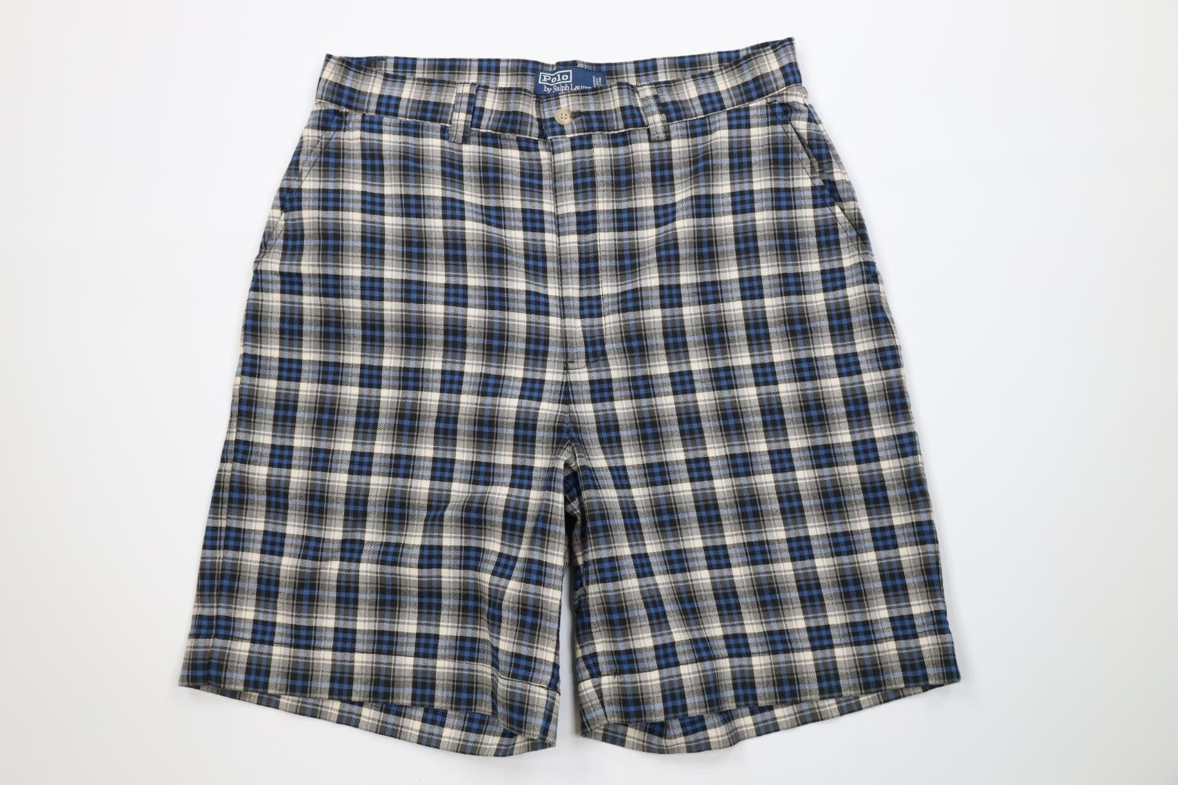 Polo Ralph Lauren Vintage 90s Ralph Lauren Above Knee Flannel Chino Shorts Size US 32 / EU 48 - 1 Thumbnail
