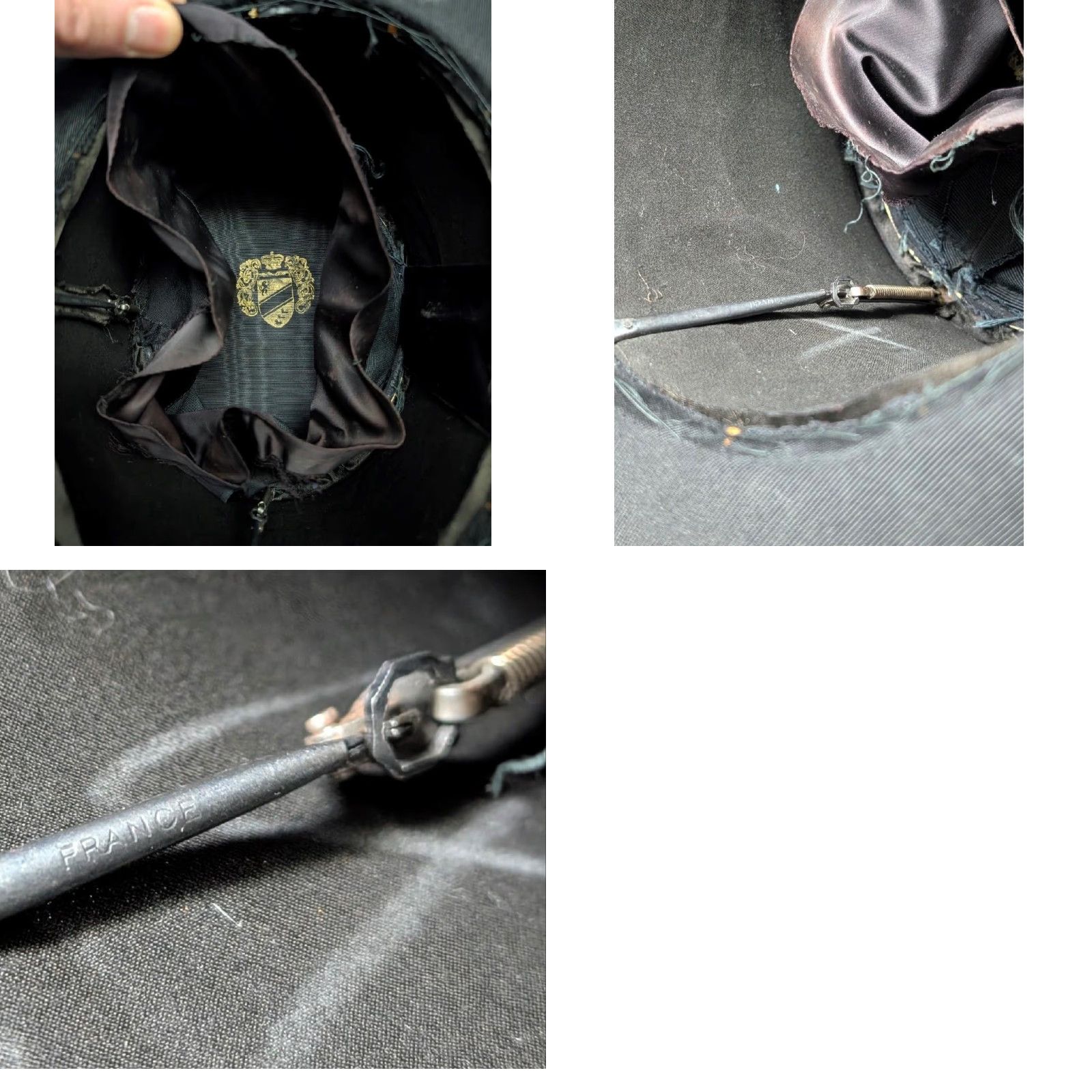 Vintage VINTAGE 1800s 1900s antique TOP HAT stovepipe 7-1/4 black SILK FRANCE Victorian Edwardian Top Hat Mens Silk 7-1/4 Black France Victorian 1800s 1900s Size US M / EU 48-50 / 2 - 10 Thumbnail