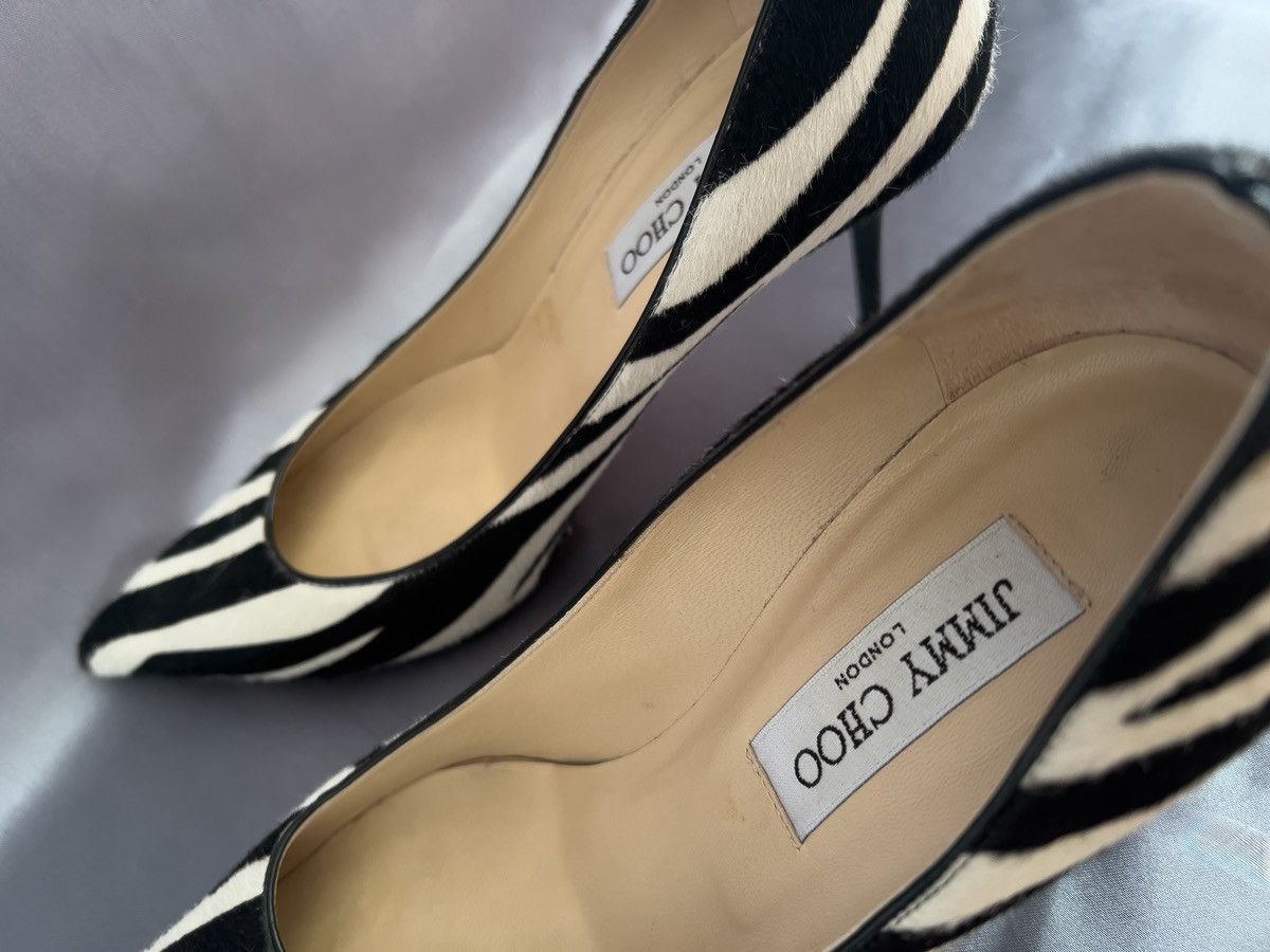 Jimmy Choo Jimmy choo zebra high heels Size US 8 / IT 38 - 5 Thumbnail