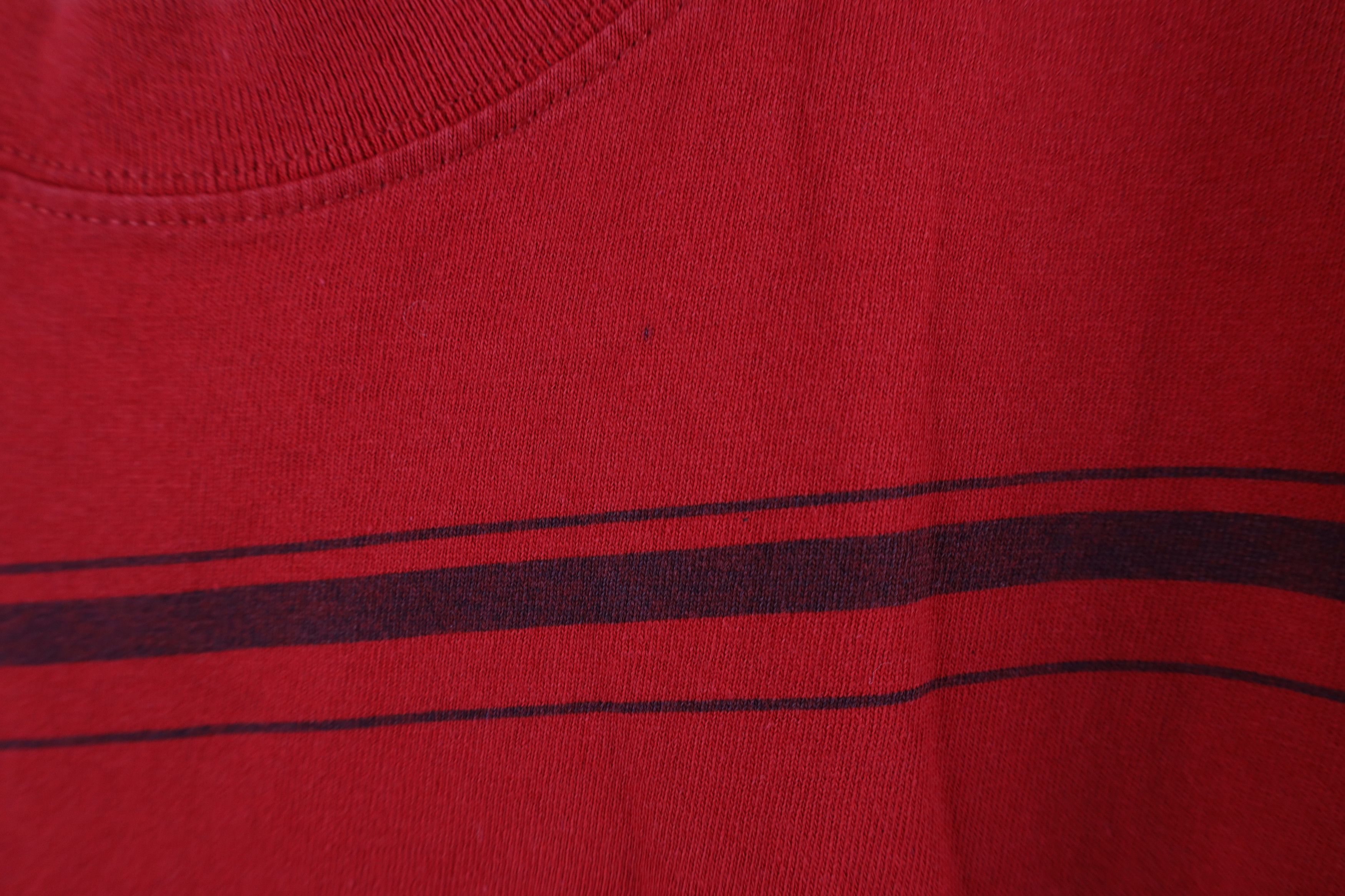 Fox Racing × Vintage Vintage 90s Fox Racing Spell Out Big Logo T-Shirt Red Size US L / EU 52-54 / 3 - 6 Thumbnail