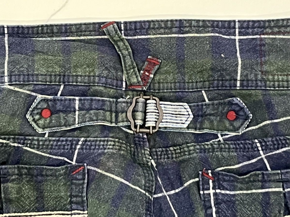 Japanese Brand Japan Designer Betty Smith Lowrise Super Flared Tartan Pants Size 32" / US 10 / IT 46 - 15 Thumbnail