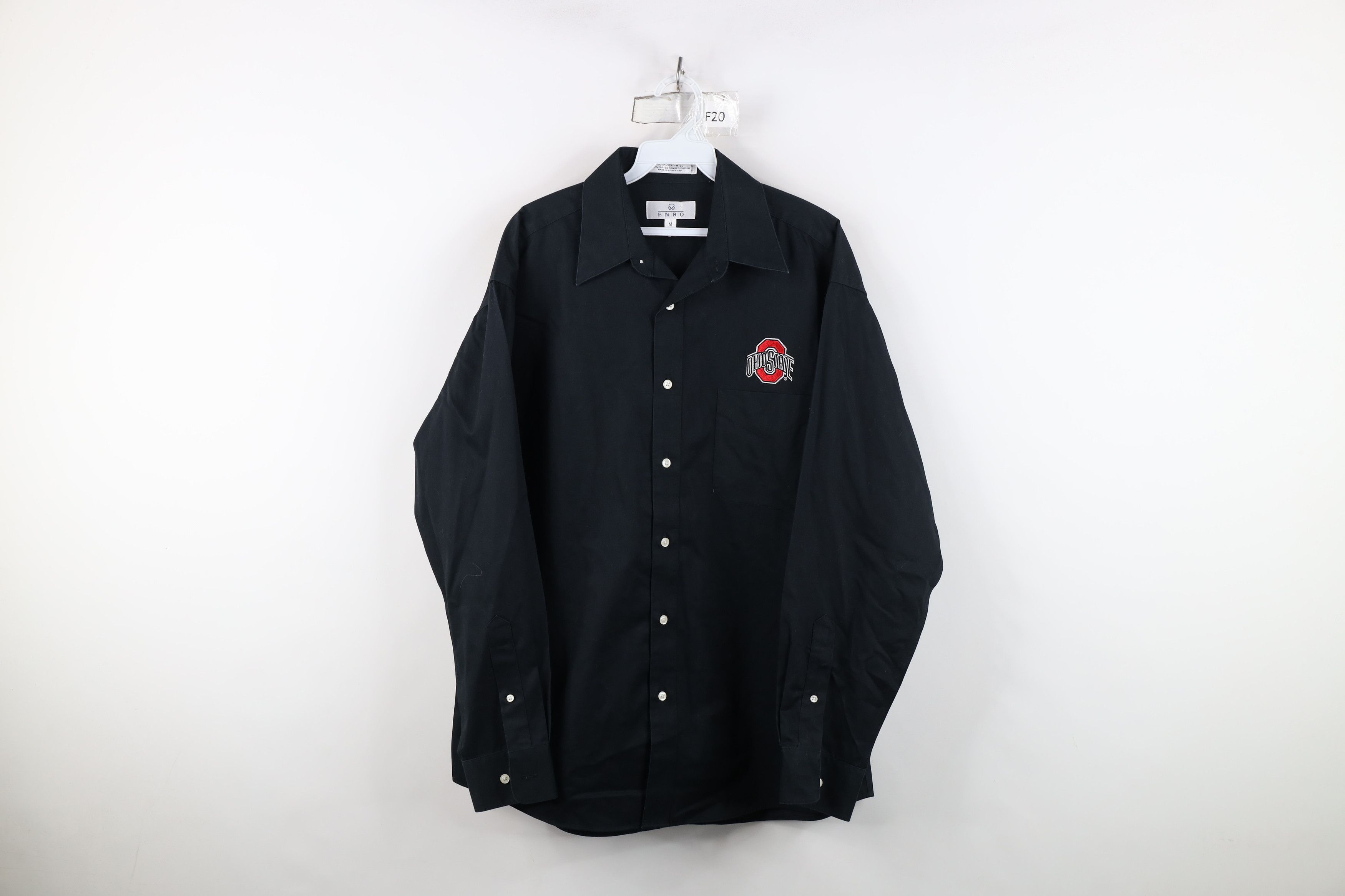 Vintage Vintage 90s State University Twill Collared Button Shirt Size US M / EU 48-50 / 2 - 1 Thumbnail