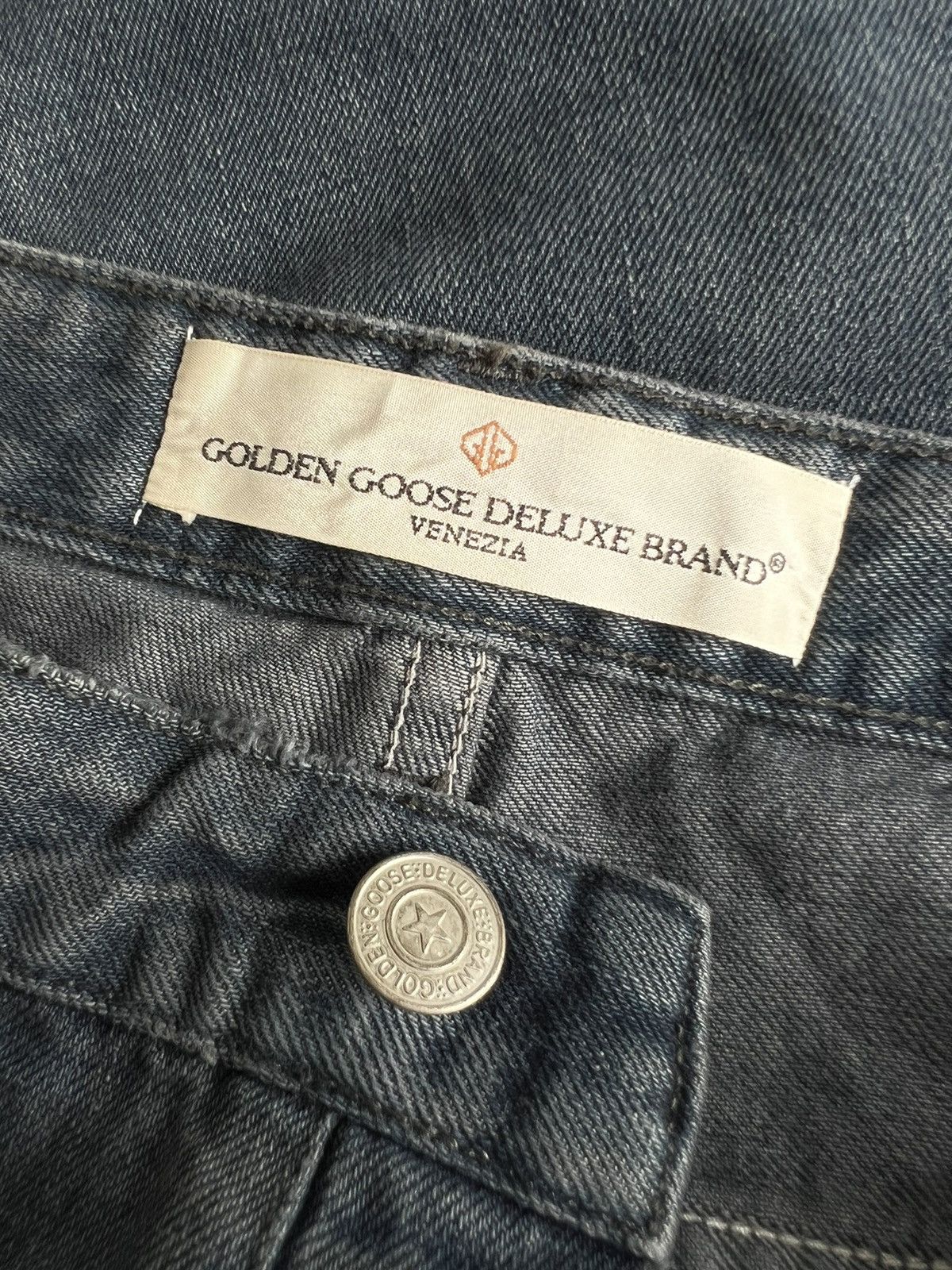 Golden Goose × Purple × Rockstar Games Golden Goose DB "Happy" Americana Uomo Pantaloni Jeans Denim Size US 31 - 13 Thumbnail
