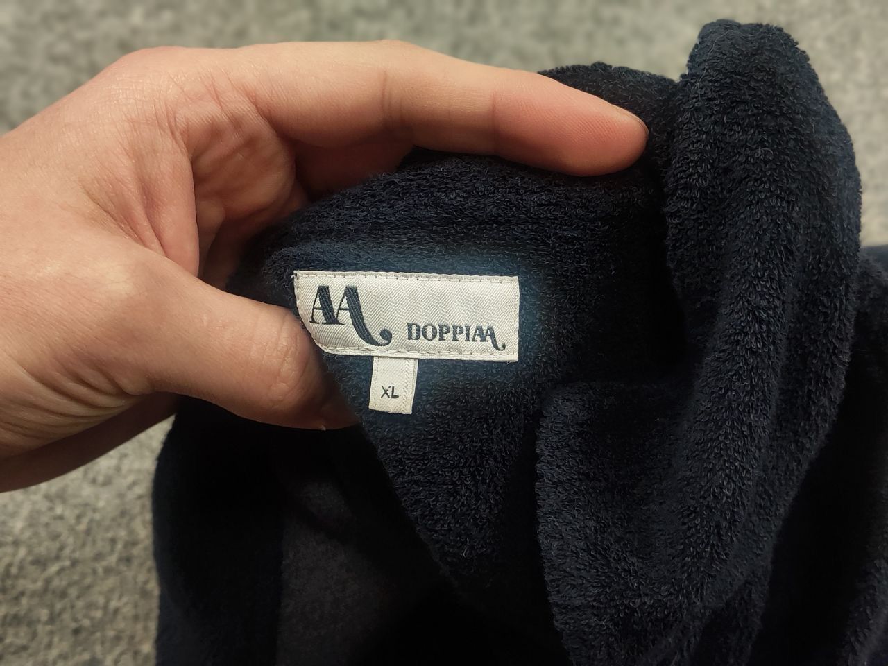 Doppiaa Doppiaa Italy Design Open Collar Navy terry cloth Polo Shirt Size US XL / EU 56 / 4 - 13 Thumbnail