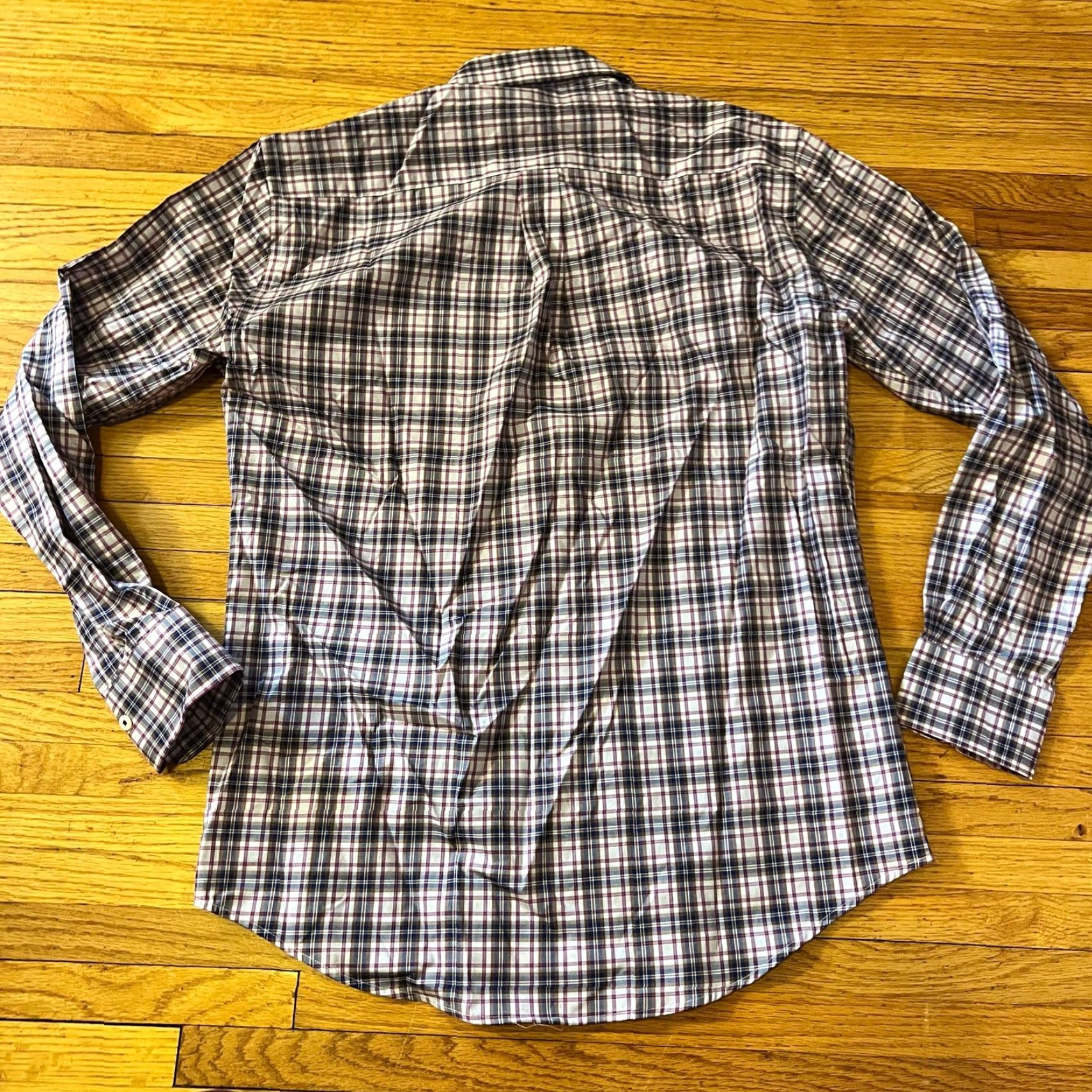 Peter Millar Peter Millar Shirt Mens Medium Plaid Long Sleeve Button Up Red Blue Size US M / EU 48-50 / 2 - 3 Thumbnail
