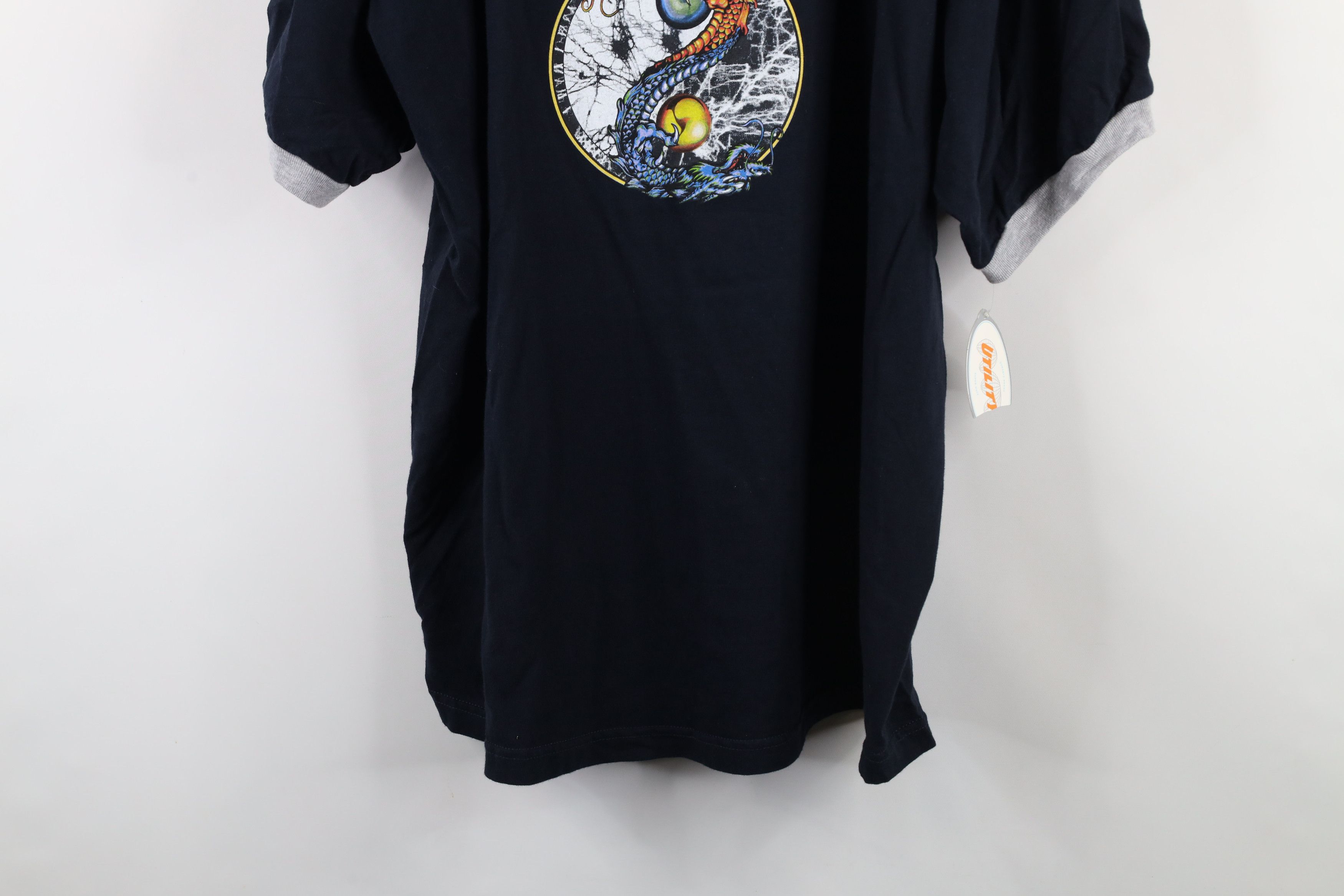 Vintage Deadstock Vintage 90s Y2K Streetwear Ringer T-Shirt Blue Size US XL / EU 56 / 4 - 3 Thumbnail