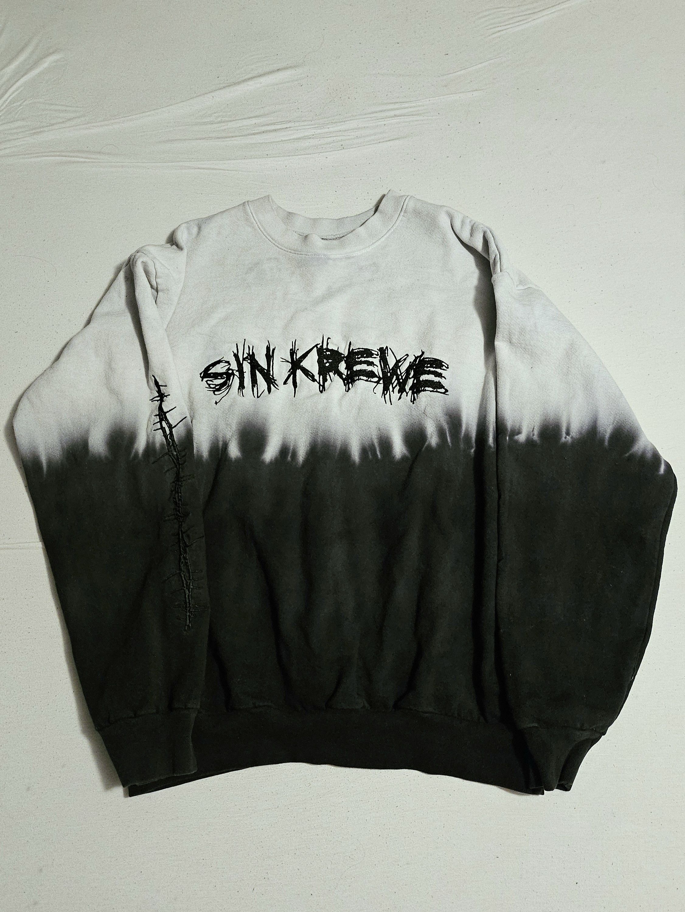 G59 Records Sin Krewe sweatshirt with barbed wire sleeves Size US L / EU 52-54 / 3 - 1 Thumbnail