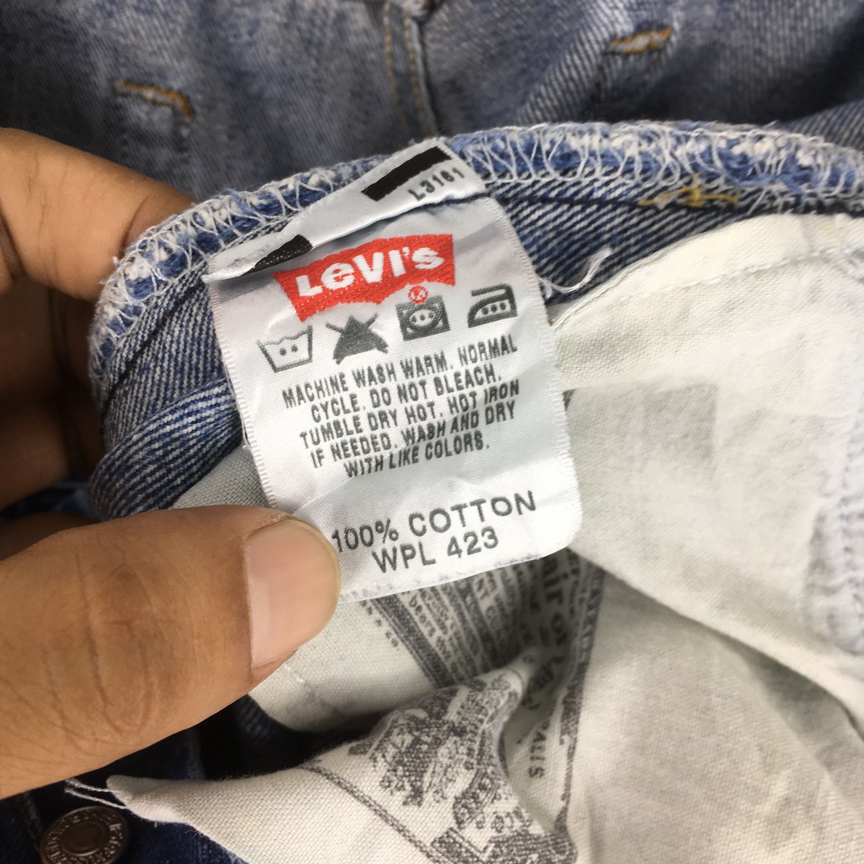 Levi's Size 30x32 Vintage 90s Levi's 501 Faded Blue Jeans S1390 Size US 30 / EU 46 - 13 Thumbnail