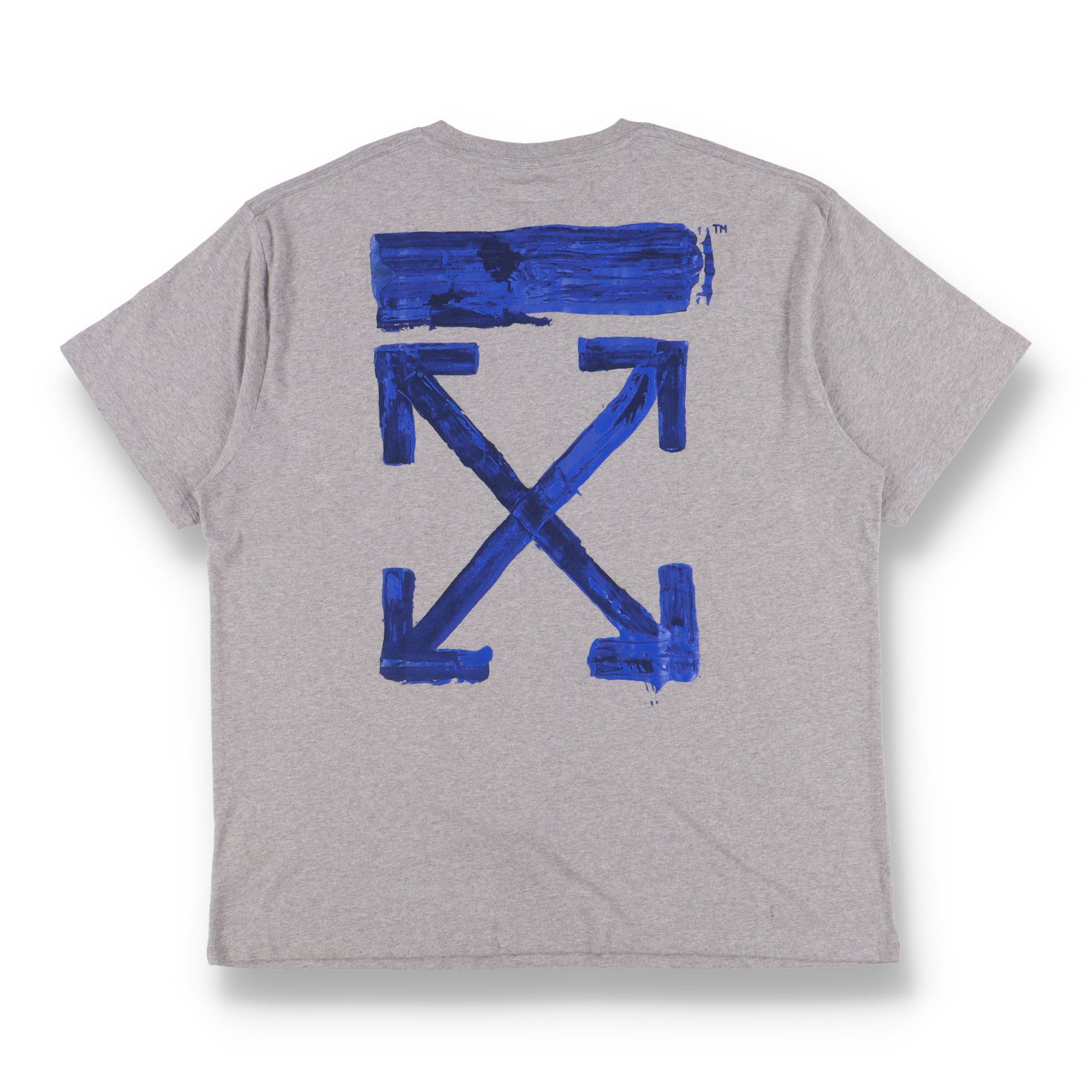Off-White Grey Acrylic Arrows Logo Oversized T-shirt Size US L / EU 52-54 / 3 - 1 Thumbnail