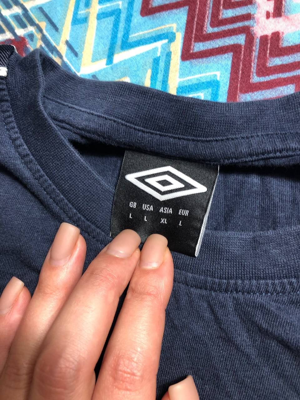 Umbro × Vintage T Shirt Logo Navy Vintage Umbro 90s Size US L / EU 52-54 / 3 - 2 Thumbnail